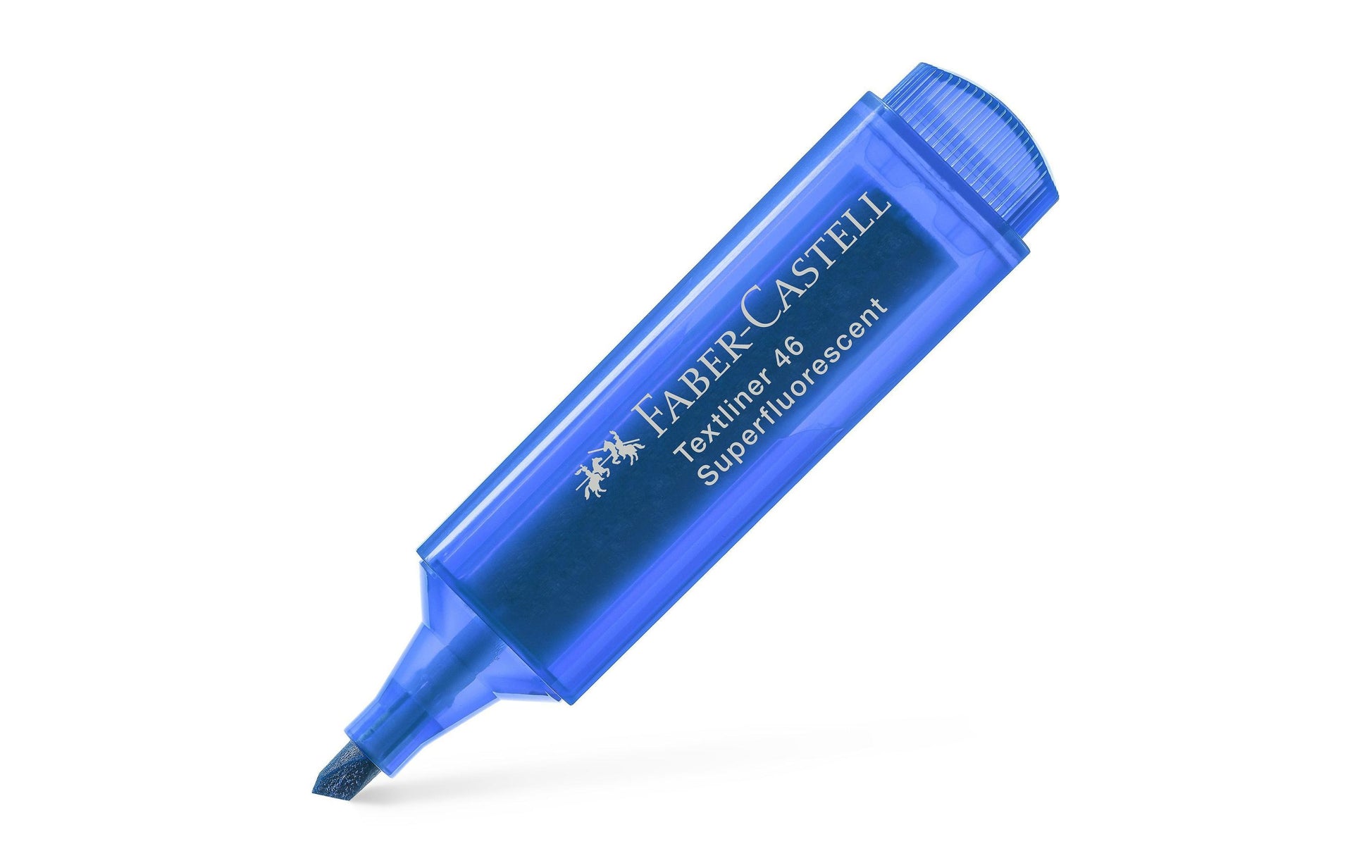 Faber-Castell Blauer Textmarker – Keilspitze, 1–5 mm, nachfüllbar
