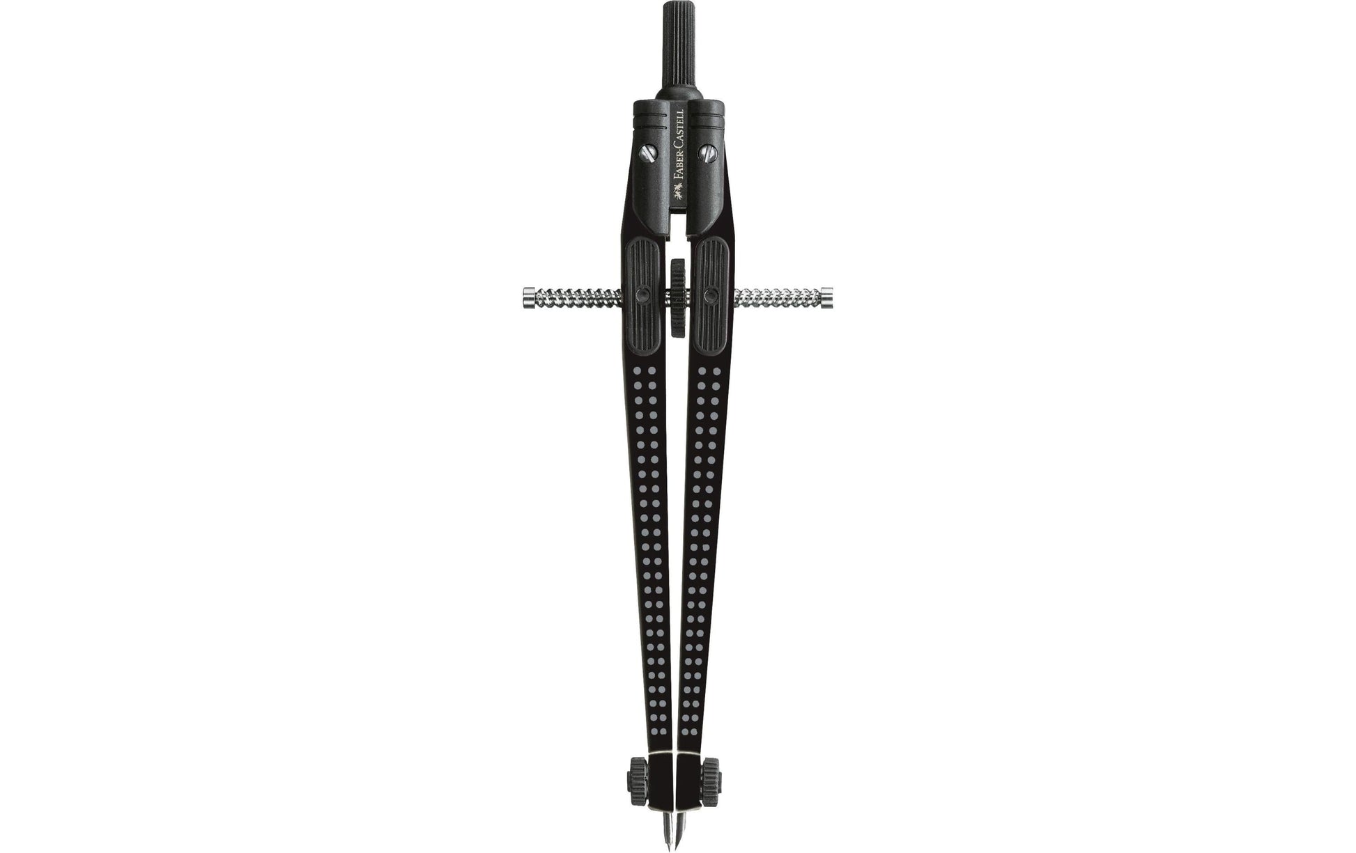 Faber-Castell GRIP Schnellverstellzirkel – Länge 170 mm, max. Kreis-Ø 39 cm, inkl. Ersatzminendose, schwarz