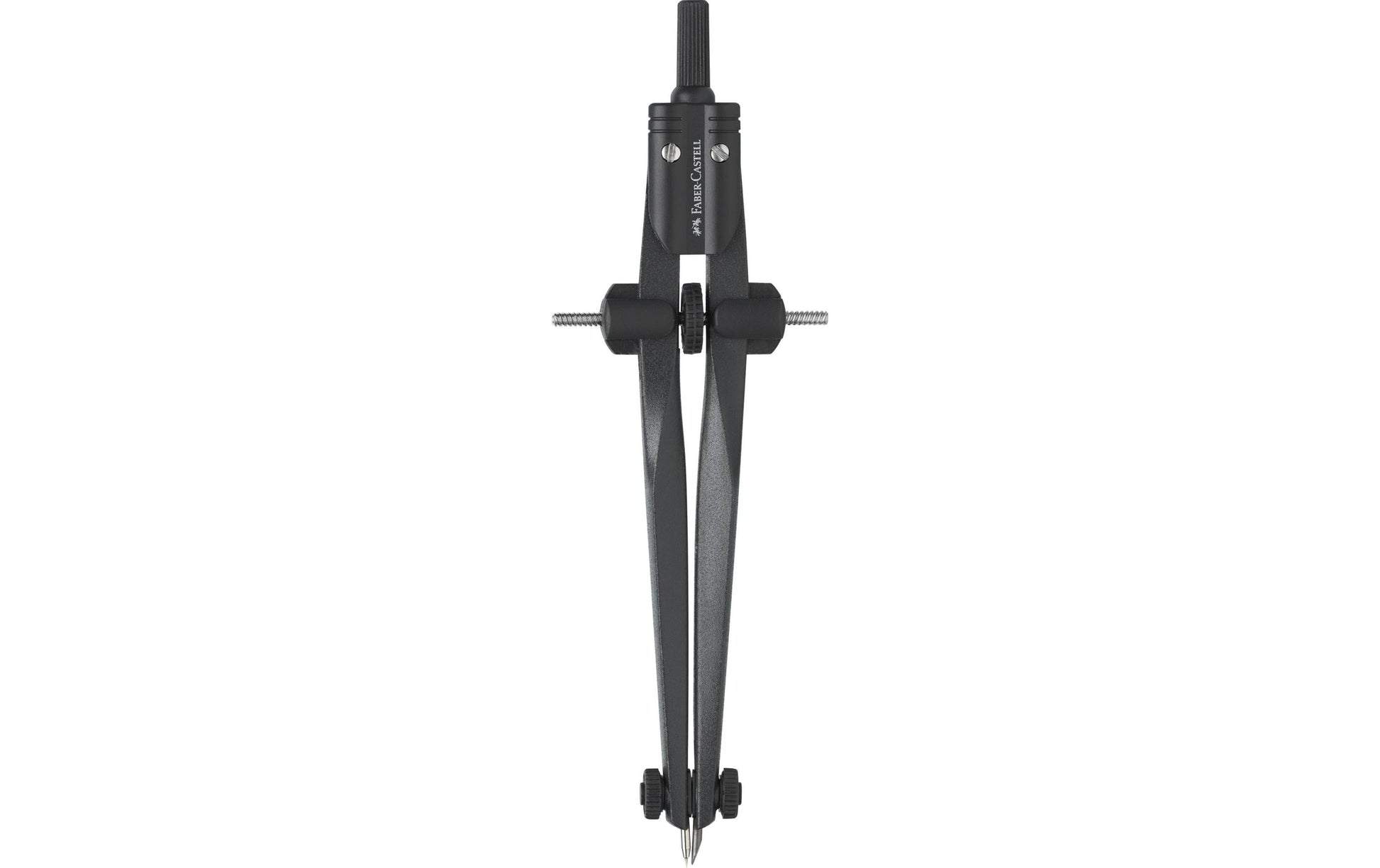 Faber-Castell STREAM Schnellverstellzirkel – Länge 170 mm, max. Kreis-Ø 34 cm, inkl. Minendose, schwarz