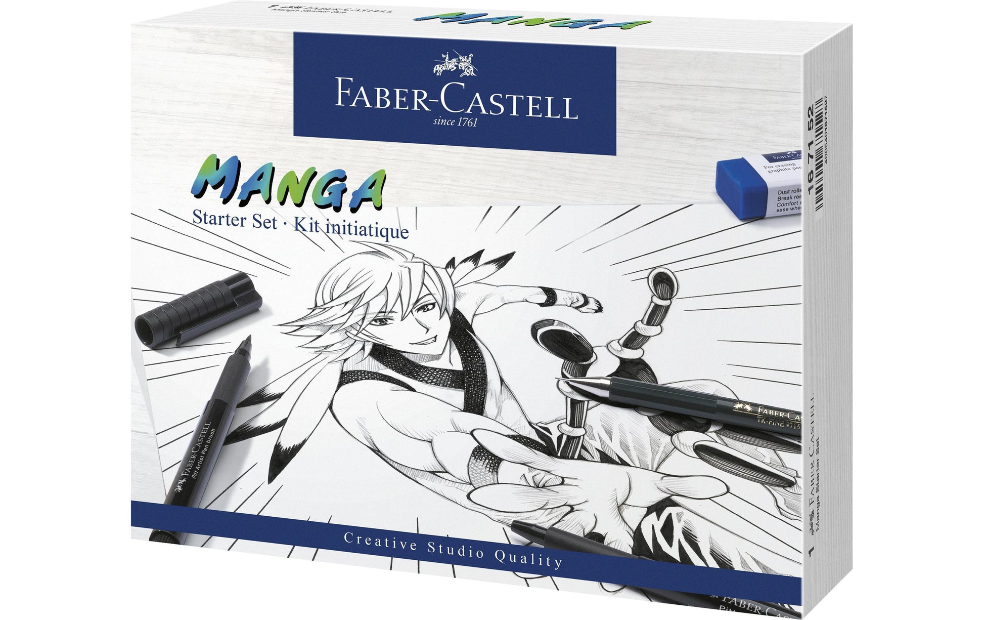Faber-Castell Tuschestifte – farbig sortiert, Kunststoff, 19er-Pack, wasserfest, lichtbeständig