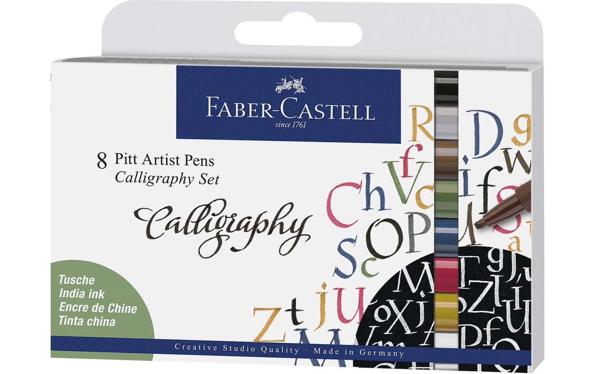 Faber-Castell Filzstifte, wasserfest, 8 Farben