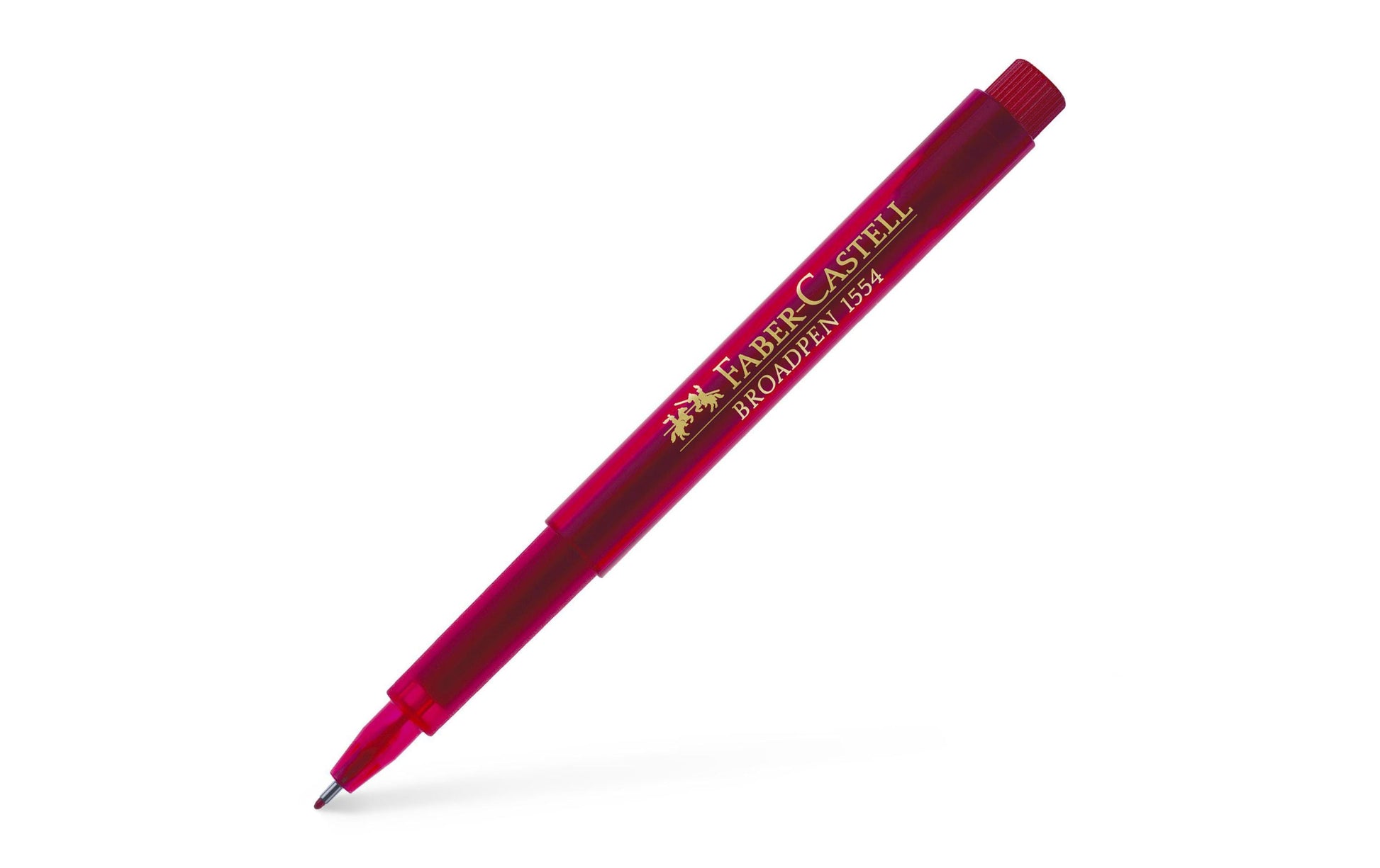 Faber-Castell Broadpen 1554 Fineliner 0,8 mm – rot – dokumentenecht