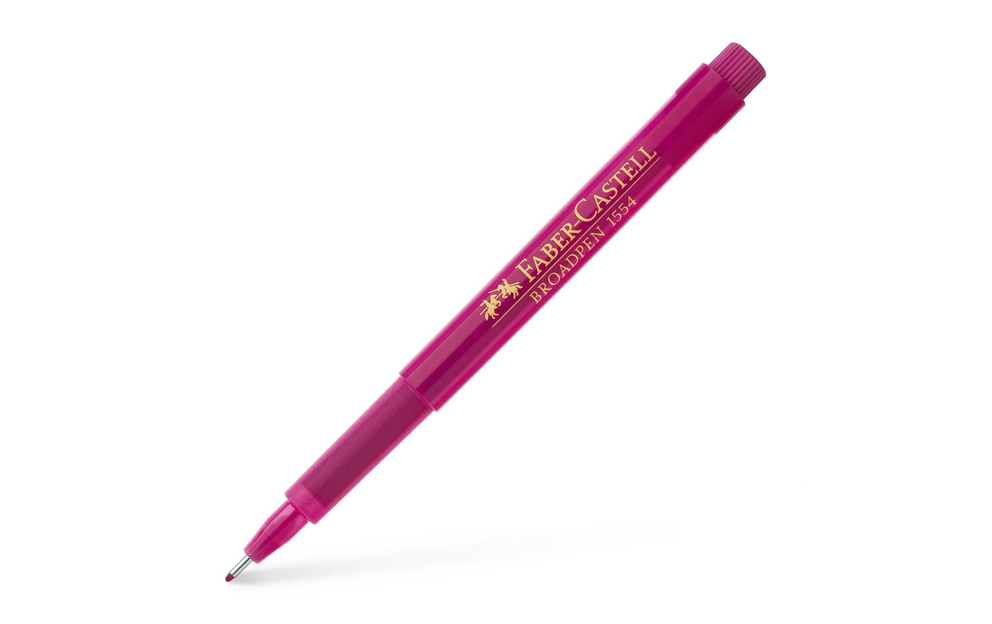 Faber-Castell Broadpen 1554 Fineliner – 0,8 mm, pink, dokumentenecht