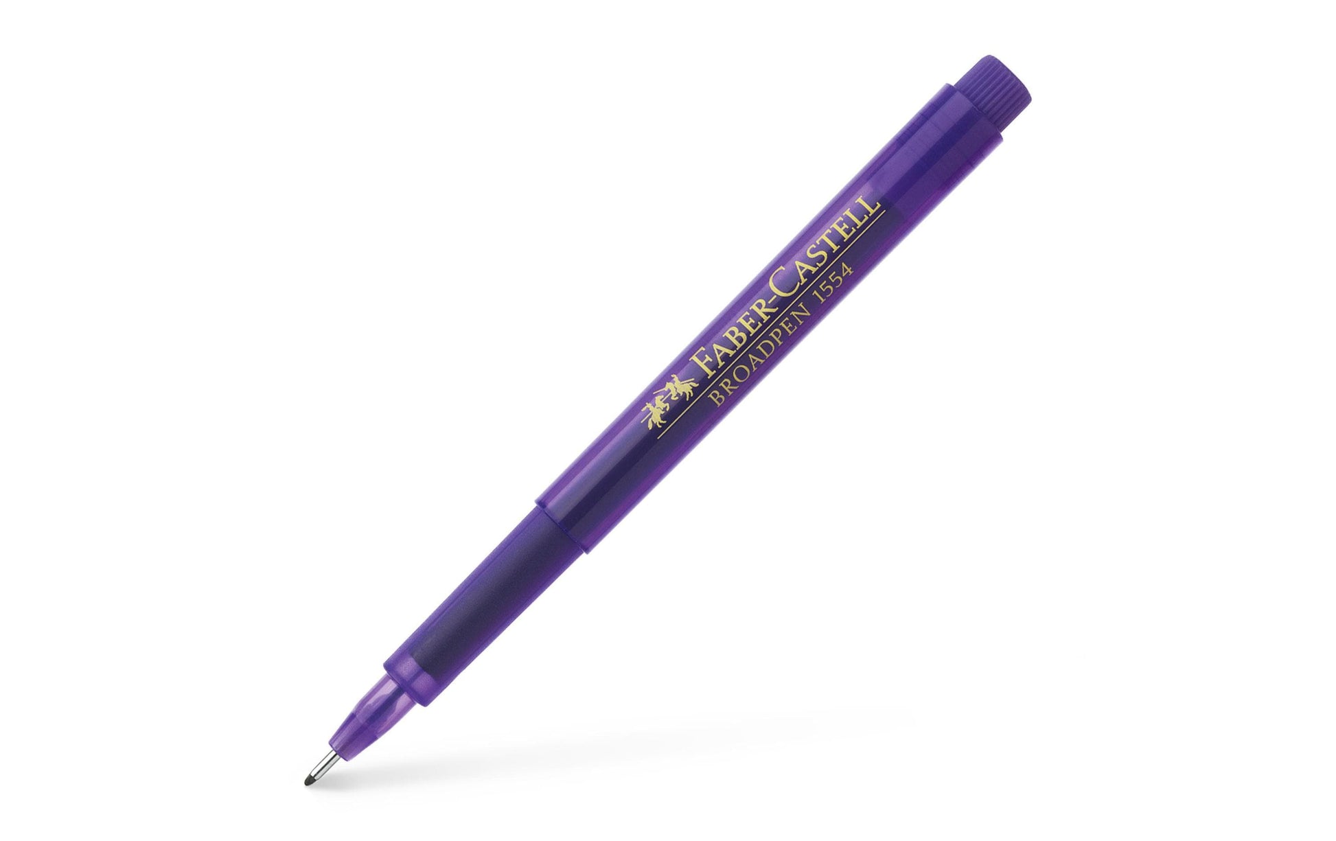 Faber-Castell Broadpen 1554 Fineliner – 0,8 mm, violett, dokumentenecht