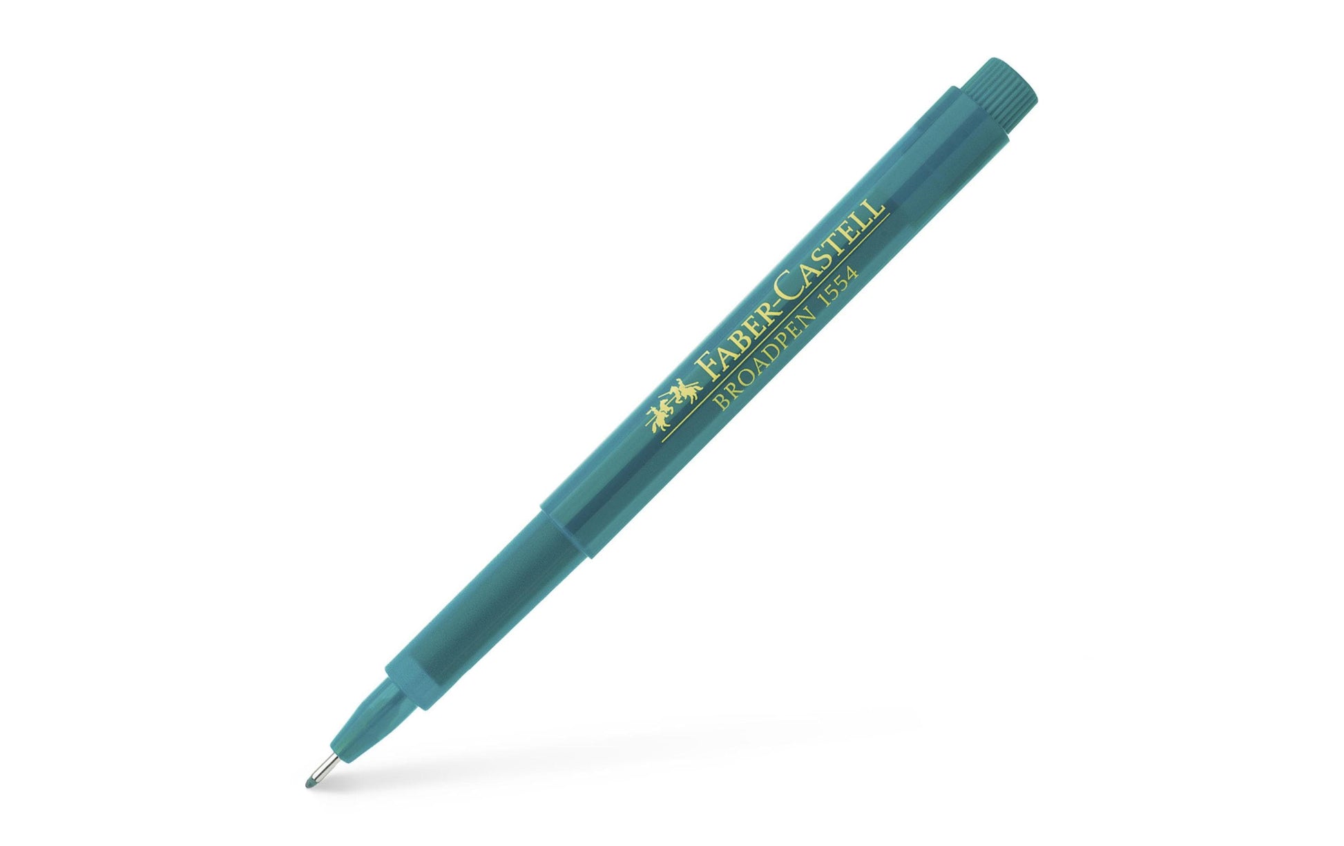 Faber-Castell Broadpen 1554 Fineliner – 0,8 mm, türkis, dokumentenecht