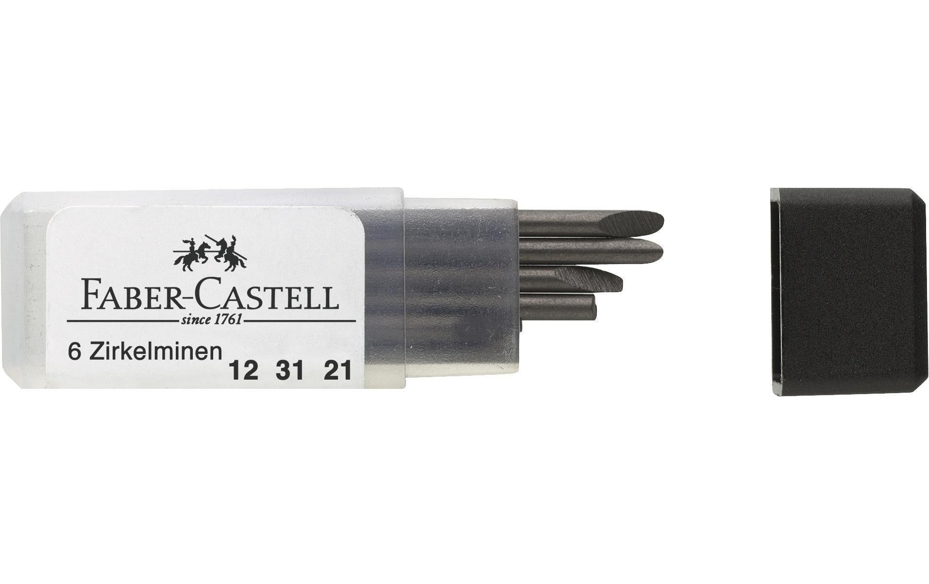 Faber-Castell Zirkelminen – Länge 25 mm, H, Dose à 6 Stück