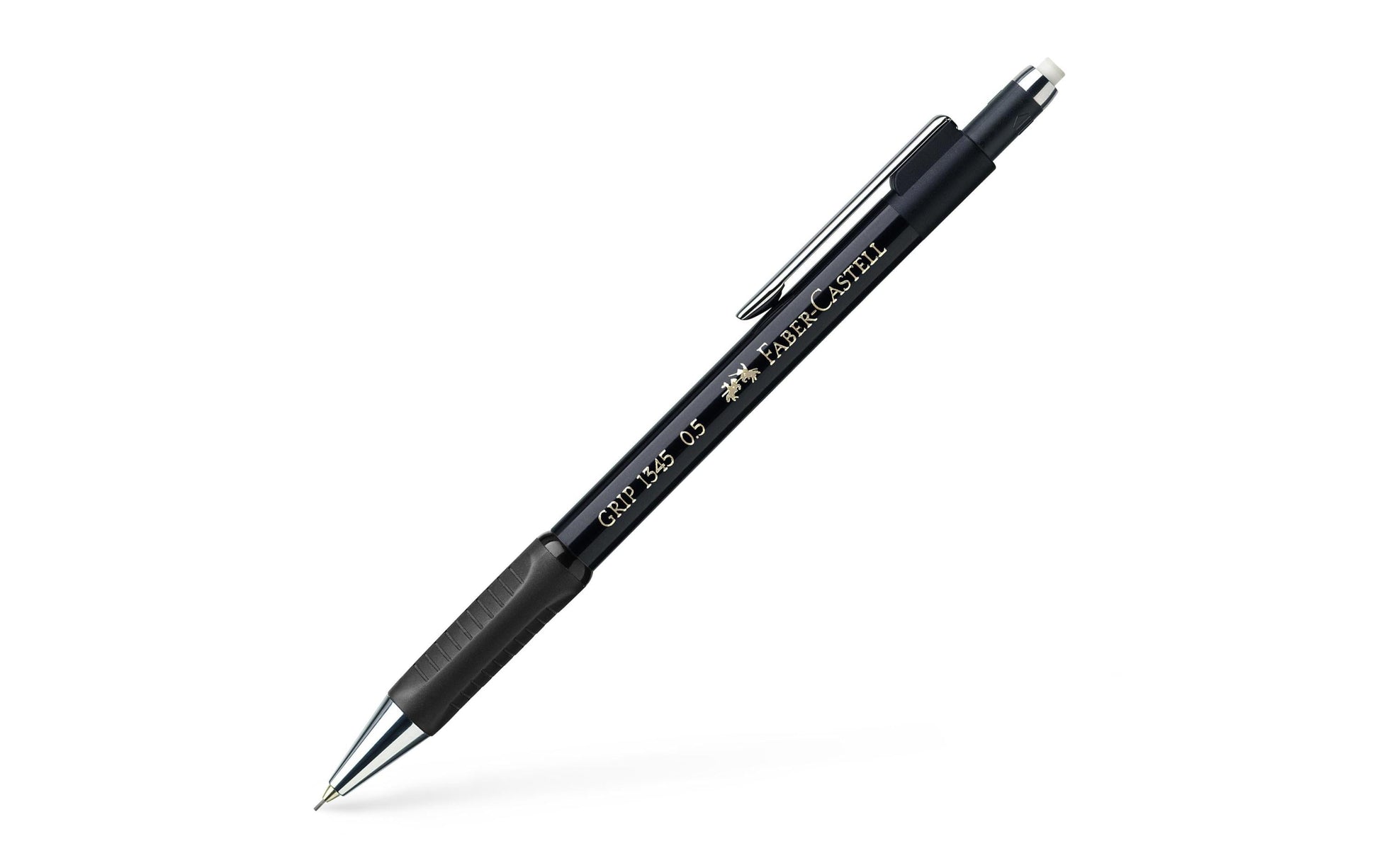 Faber-Castell Grip Druckbleistift – 0,5 mm, Schwarz