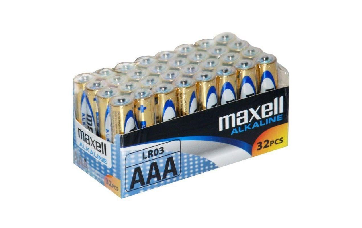 Maxell AAA Batterien, Alkaline, 1,5 V – 32 Stk.