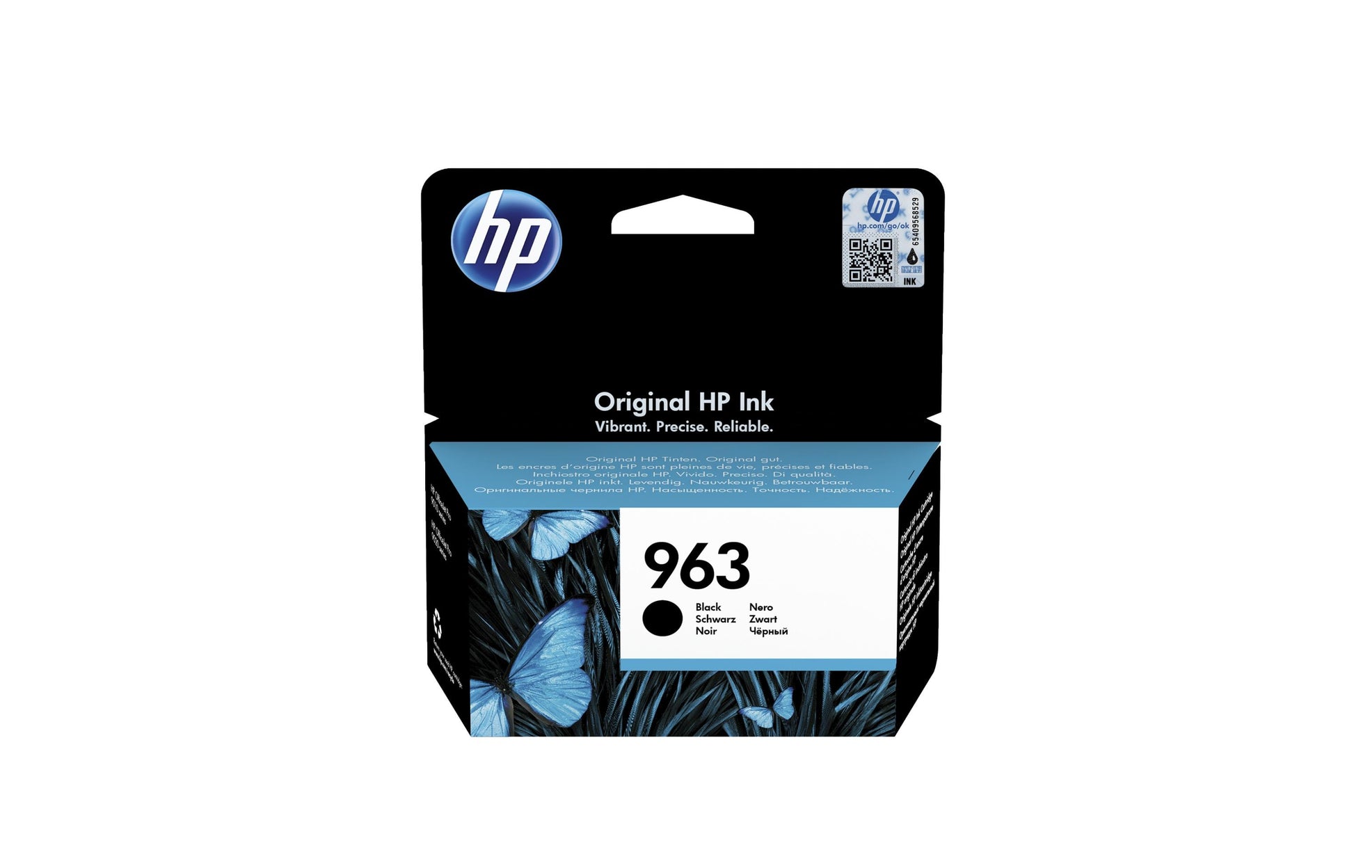 HP 963 Schwarz Tintenpatrone (Original) – 1'000 Seiten – für HP OfficeJet Pro 9010/9012/9014 …