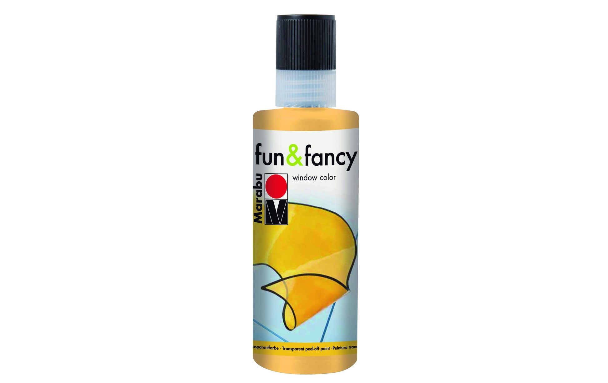 Marabu Fun & Fancy Fenstermalfarbe – Beige, lichtecht – 80 ml – für Glas, Porzellan