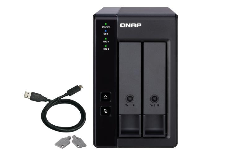 QNAP TR-002 – 2-Bay – für 2,5"/3,5" HDD/SSD, SATA