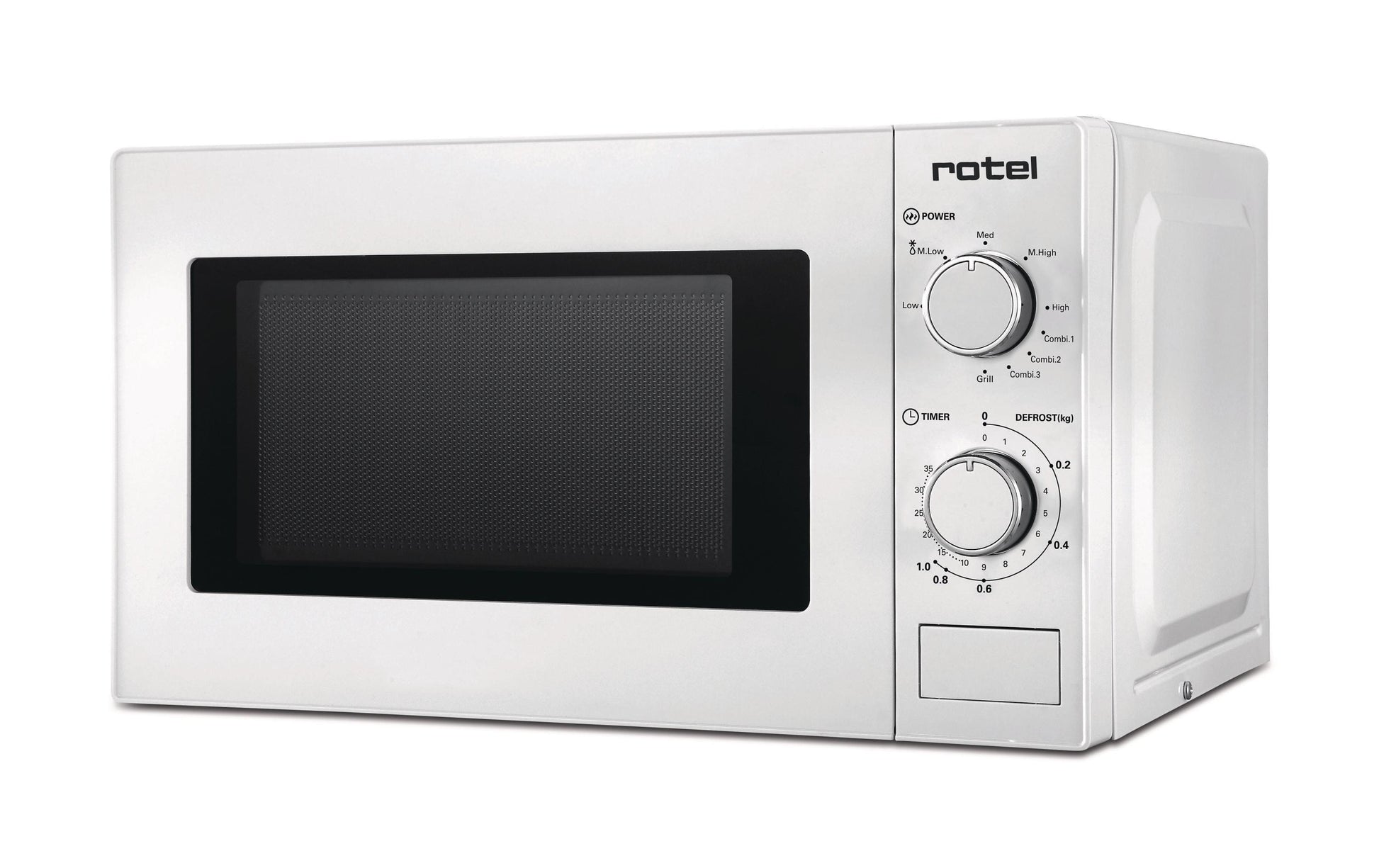 Rotel Kombi-Mikrowelle MW 574 – 20 l, Grill, 1050 W – Weiss