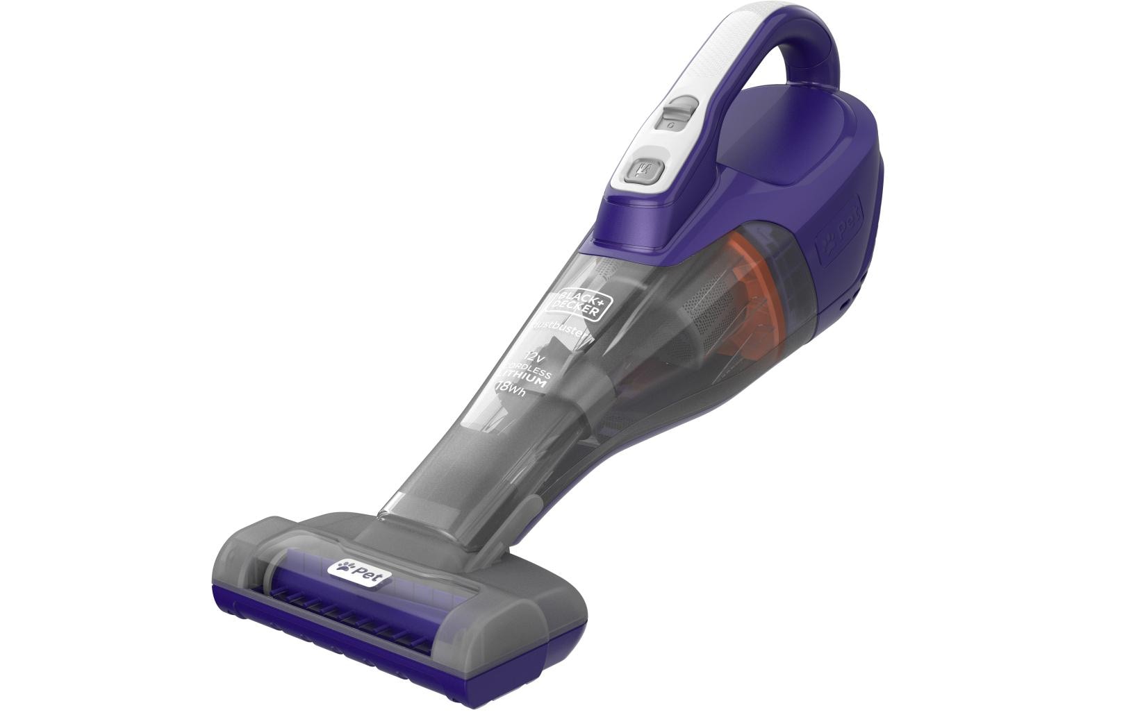 Black & Decker BLACK+DECKER Akkustaubsauger Dustbuster 12V Pet – 2500 mAh, 0,4 l, Akkubetrieb, 2 Stufen
