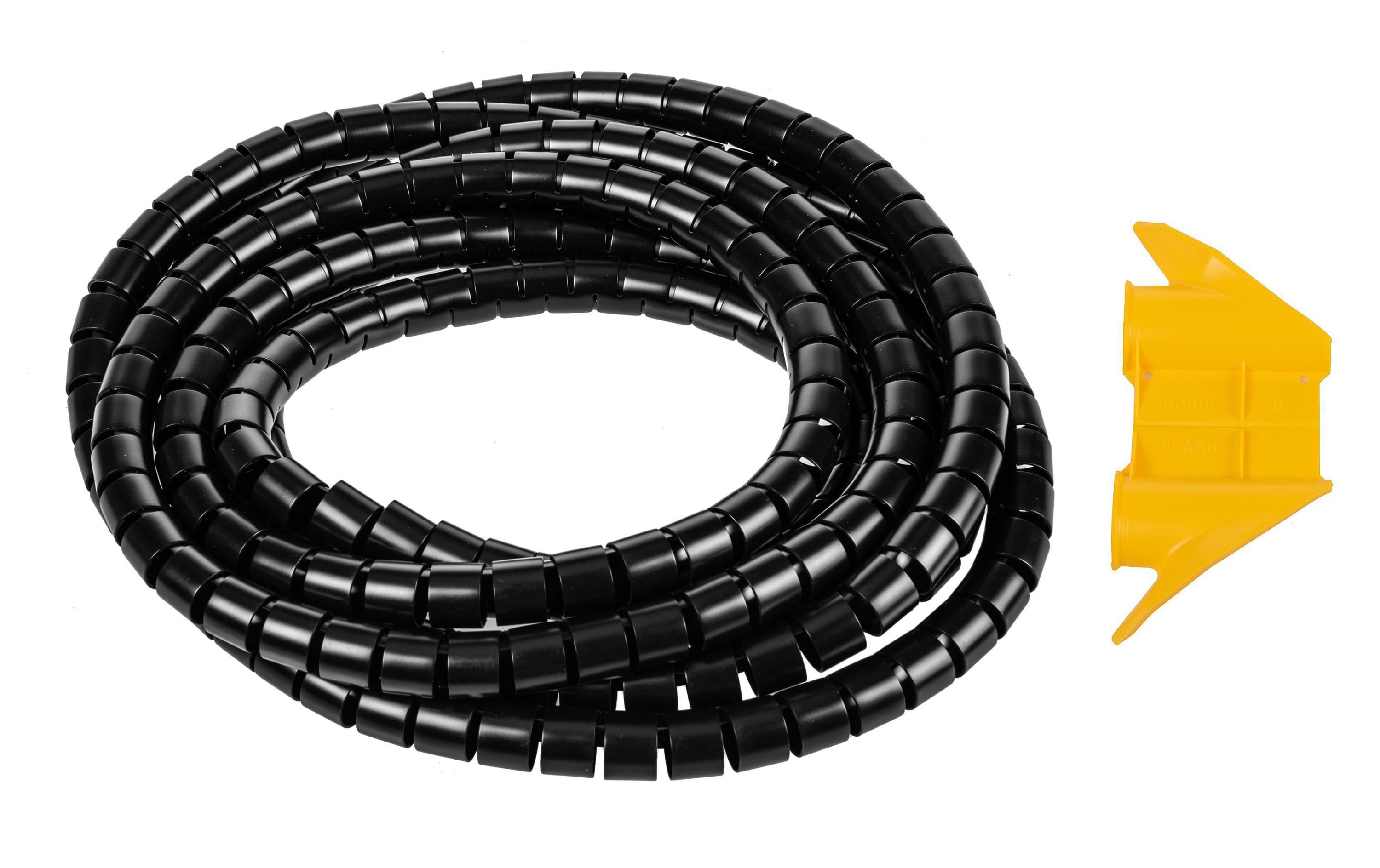 Plica Spiralschlauch Quick-Tube PP 5m – 2,5 cm, Kunststoff, Schwarz