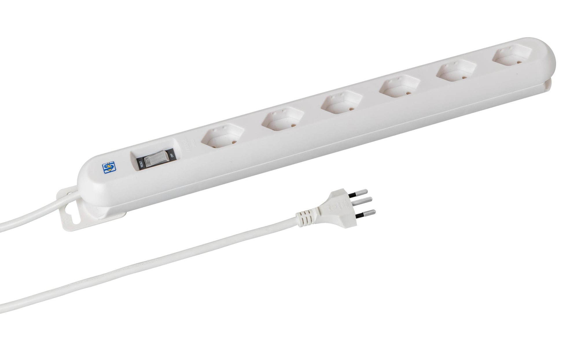 Steffen STEBA LINEA PLUS – Steckdosenleiste, 6× T13, mit Schalter, 3 m, Stecker T13
