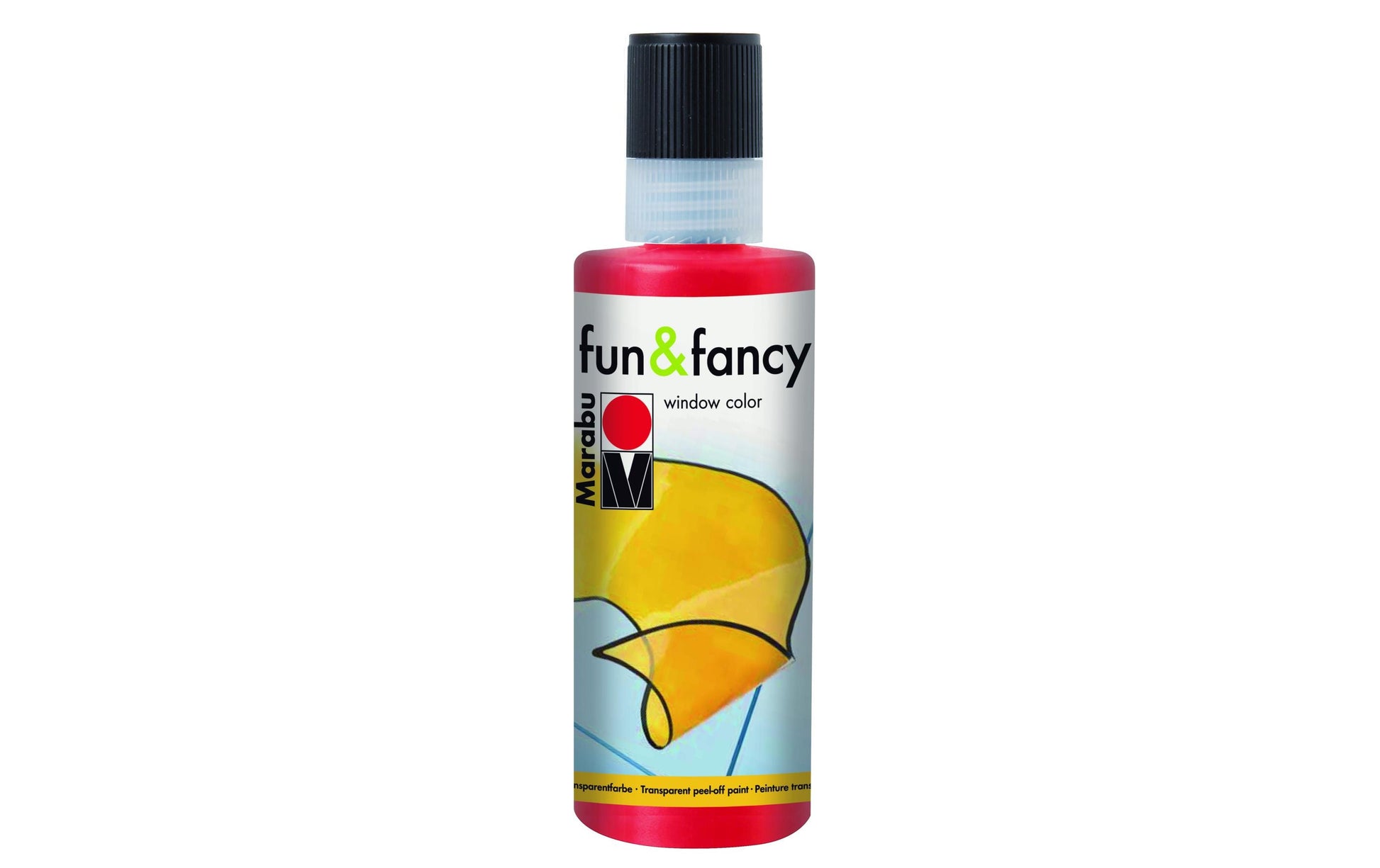 Marabu Fenstermalfarbe – Hellrosa, 80 ml, für Glas & Porzellan