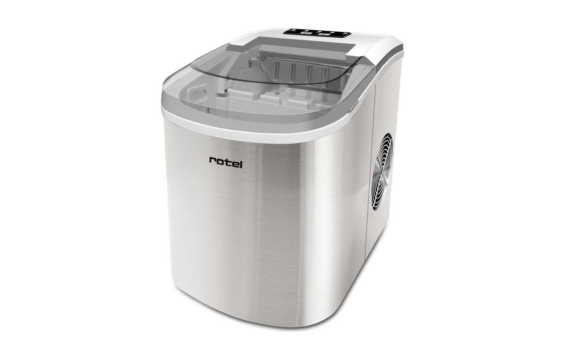 Rotel Eiswürfelmaschine 9903CH – 12 kg/24 h, 2,2 l – silber/edelstahl