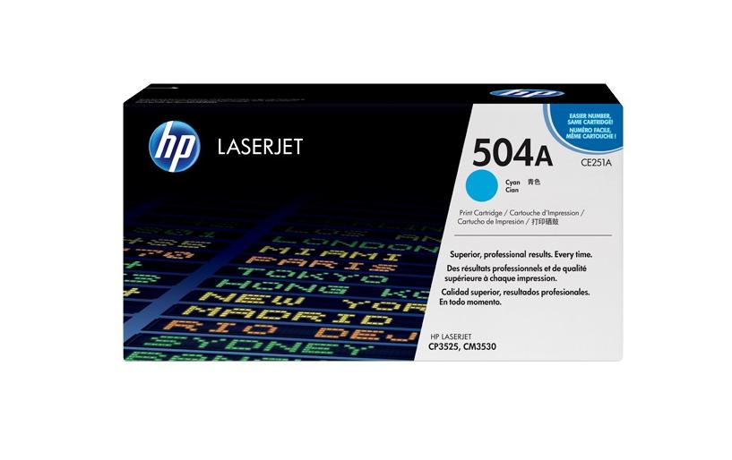 HP Toner 504A – cyan, 7000 Seiten