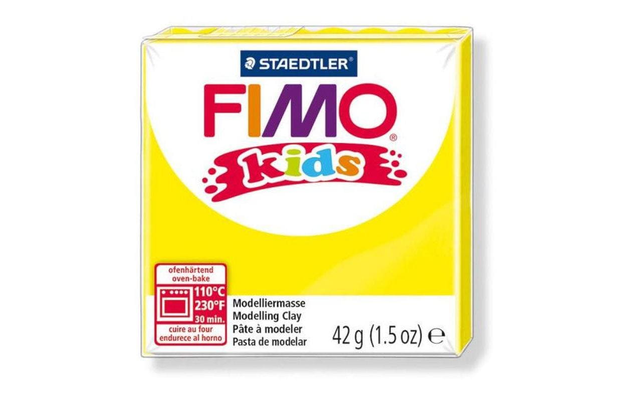 Staedtler FIMO – Modelliermasse, Gelb, ofenhärtend (110°C, 30 min), 42 g, 1 Stk., CE
