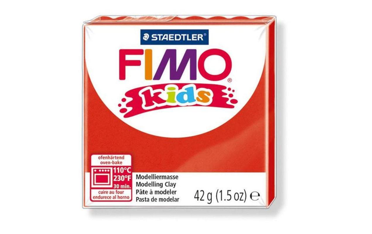Staedtler FIMO – Modelliermasse, Rot, Glitzer, ofenhärtend (110 °C, 30 min), 42 g
