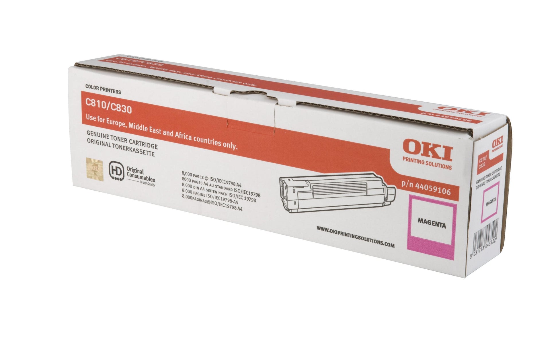 OKI Toner – magenta, 8000 Seiten