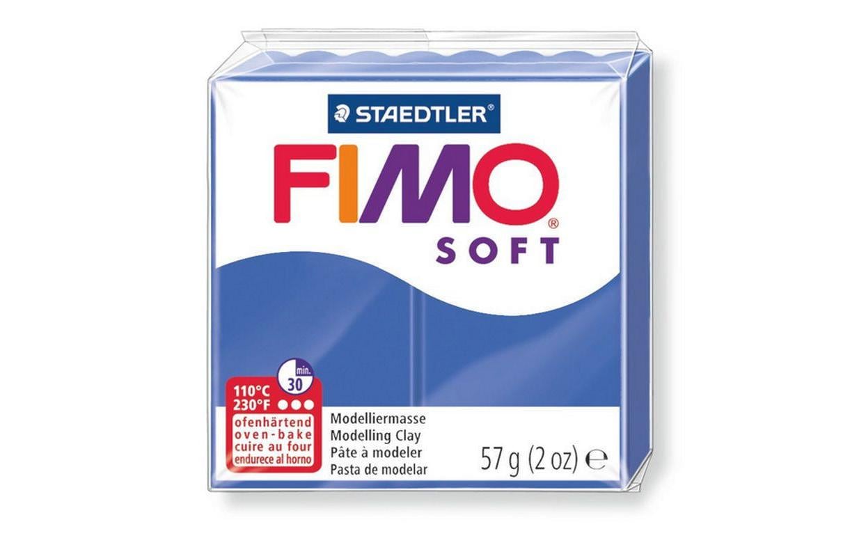 Staedtler Modelliermasse (ofenhärtend, 110 °C, 30 min), Soft, Brilliantblau, 57 g