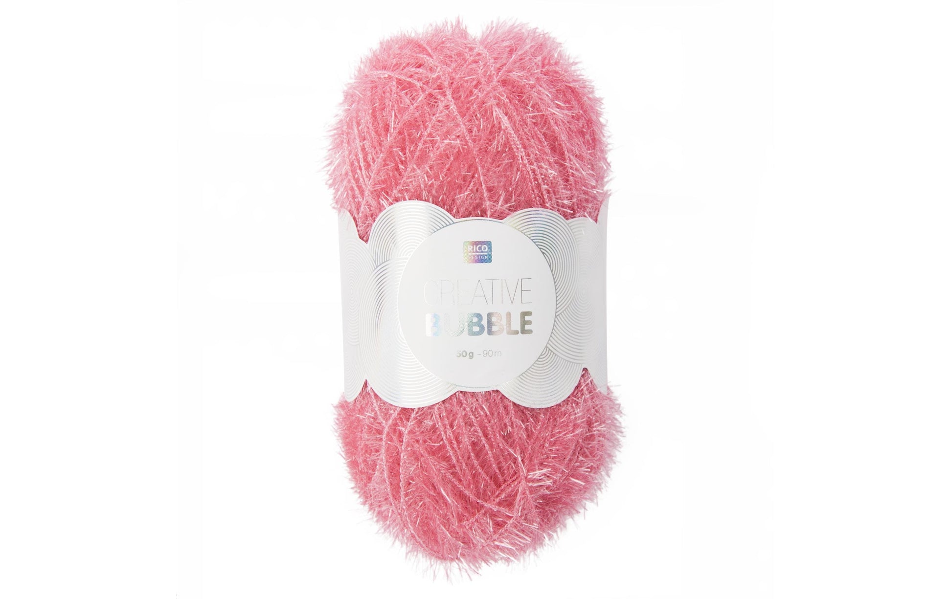 Rico Design Creative Bubble Garn Pink – 50 g, 90 m, Nadel 4 mm, Polyester