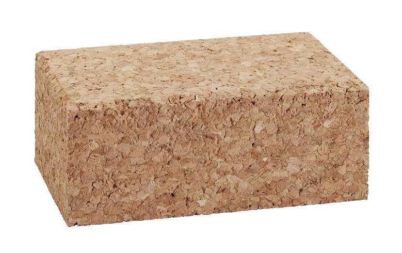 kwb Handschleifklotz – 60 × 40 × 100 mm – Kork