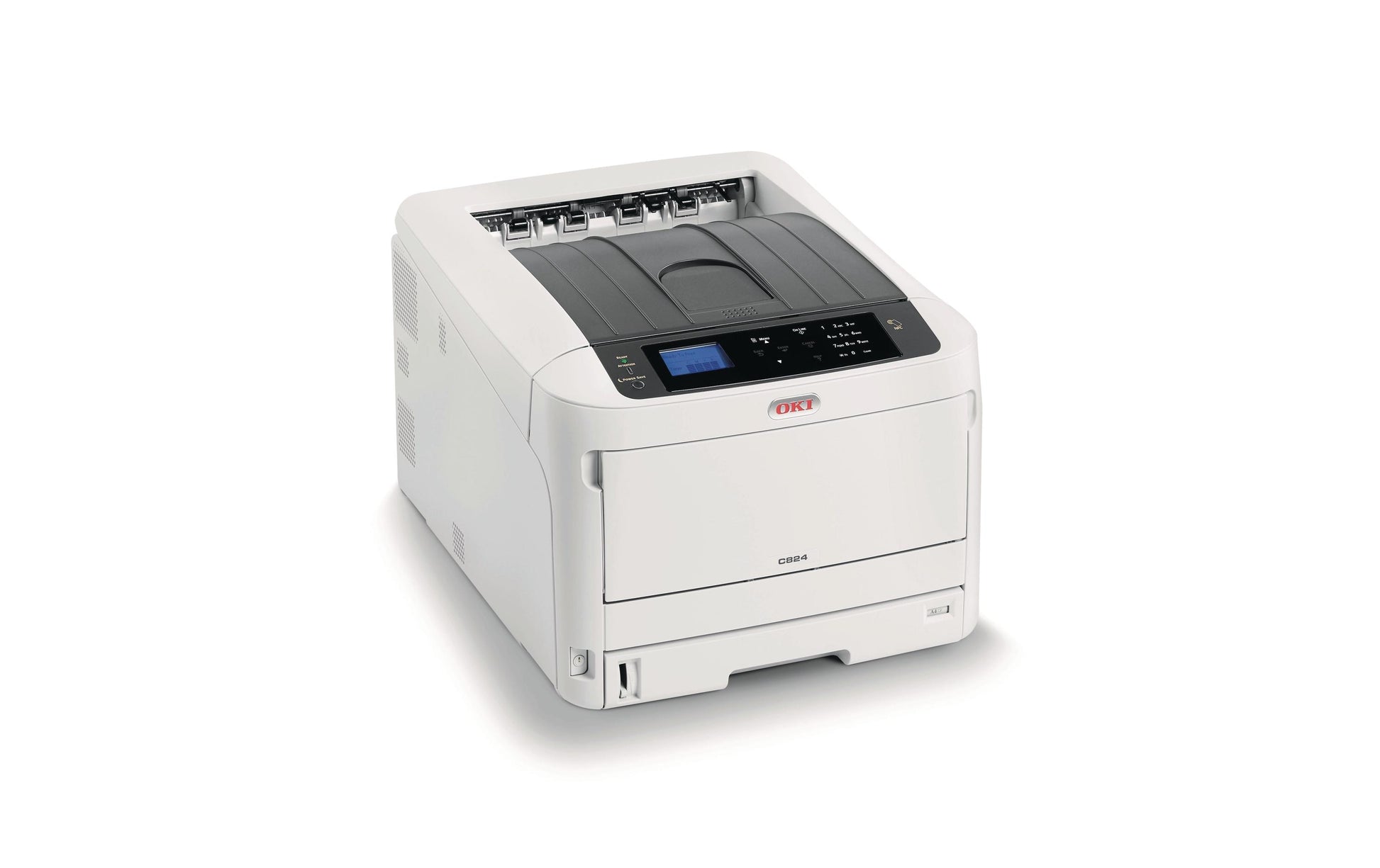 OKI C824dn – A3, Farbe, Duplex, 26 S./Min., 1200 × 600 dpi, USB, Papier: 400 Blatt
