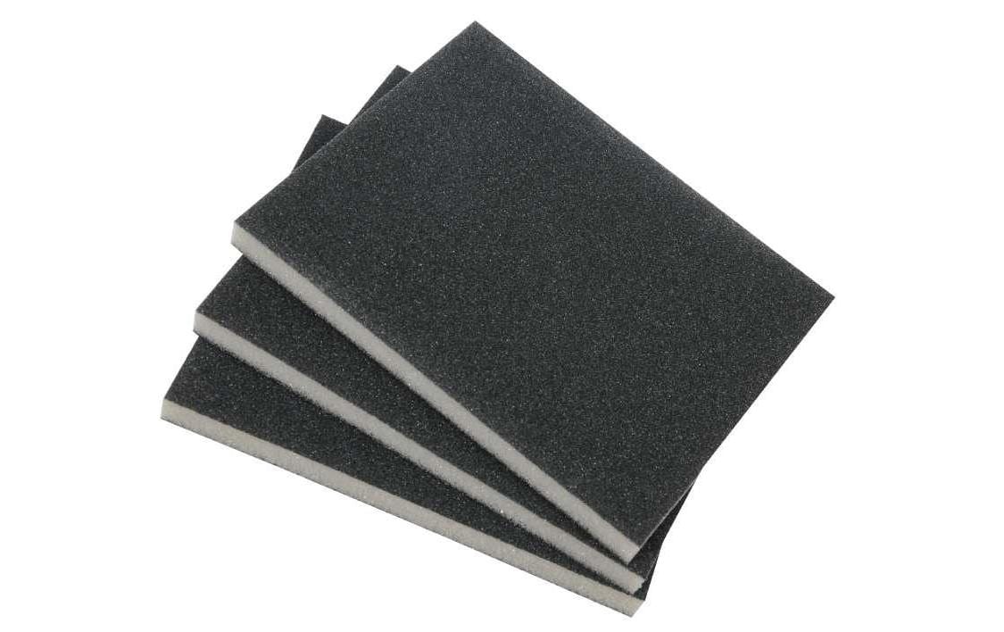 kwb Schleifschwamm 100 × 125 × 10 mm Siliciumcarbid auf Schaum – für Holz – 3 Stk