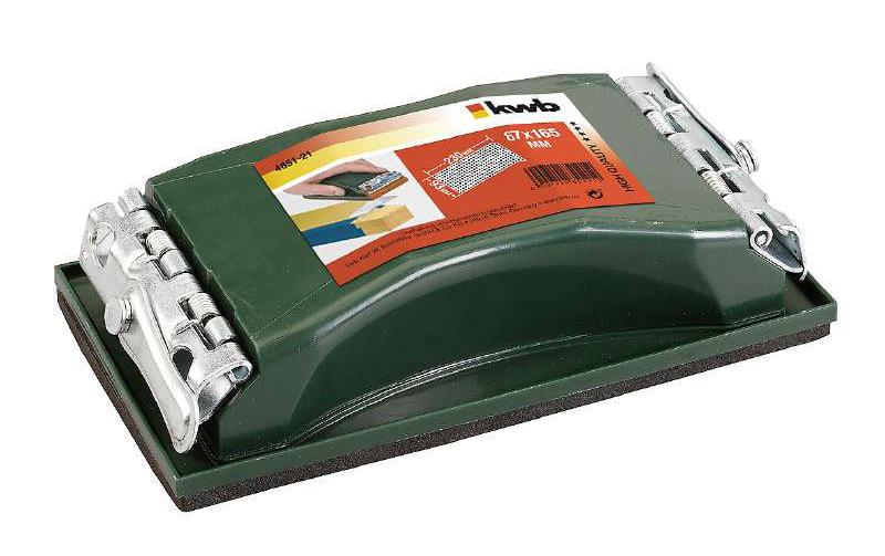 kwb 485121 Flexibler Handschleifer – Sandpapier 230 × 93 mm, Kunststoffgriff