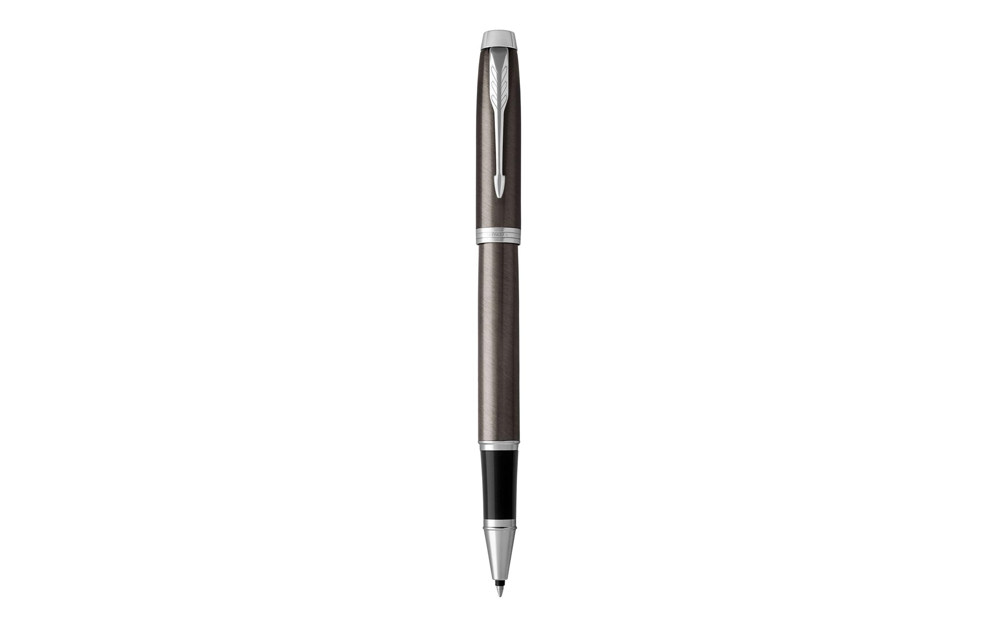 Parker IM Dark Espresso – Tintenroller, mit Kappe, 0,5 mm, schwarz, 1er Geschenkbox