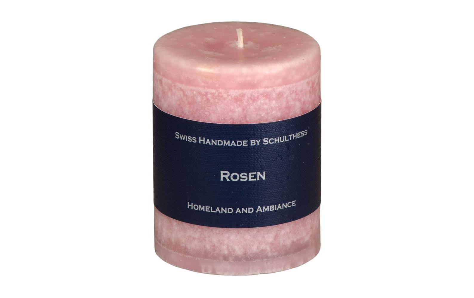 Schulthess Kerzenhandwerk Duftkerze – Rose – Ø 7 × 8 cm