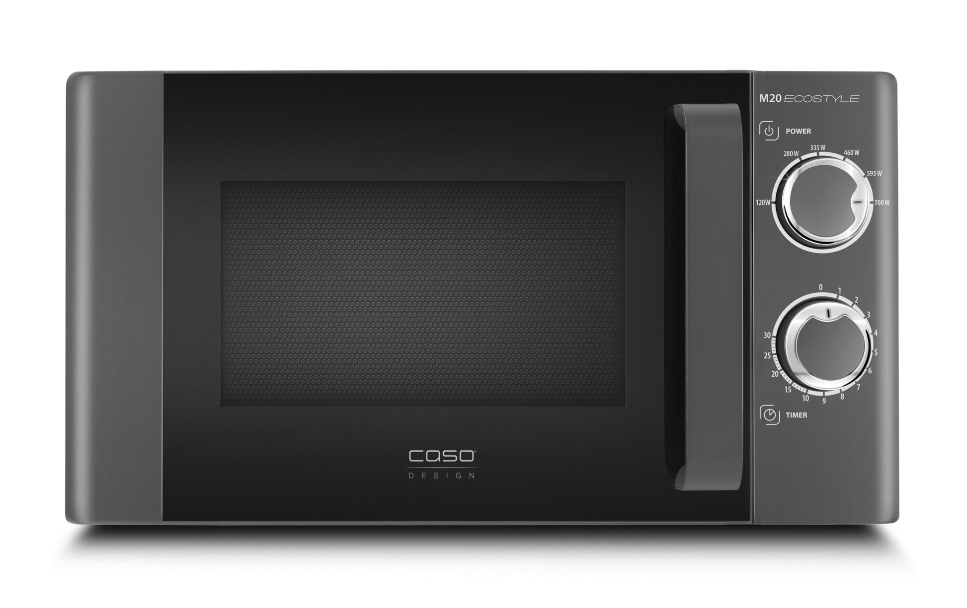 Caso Solo-Mikrowelle M20 Ecostyle – 20 l, 700 W – schwarz