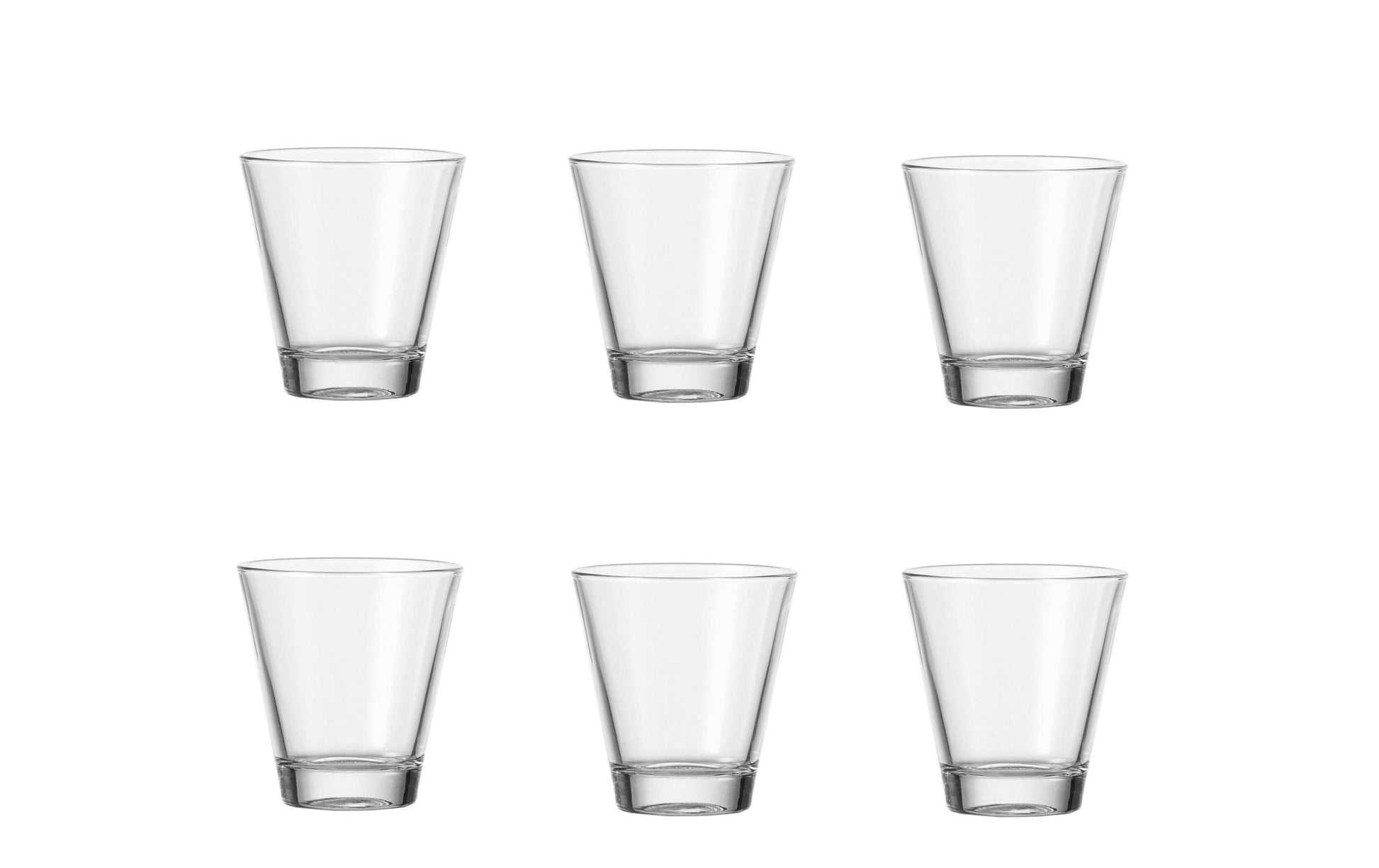 LEONARDO Trinkglas Ciao – 6er Set, 215 ml, Ø 8,5 cm, Kalk-Natron-Glas, Transparent, spülmaschinenfest