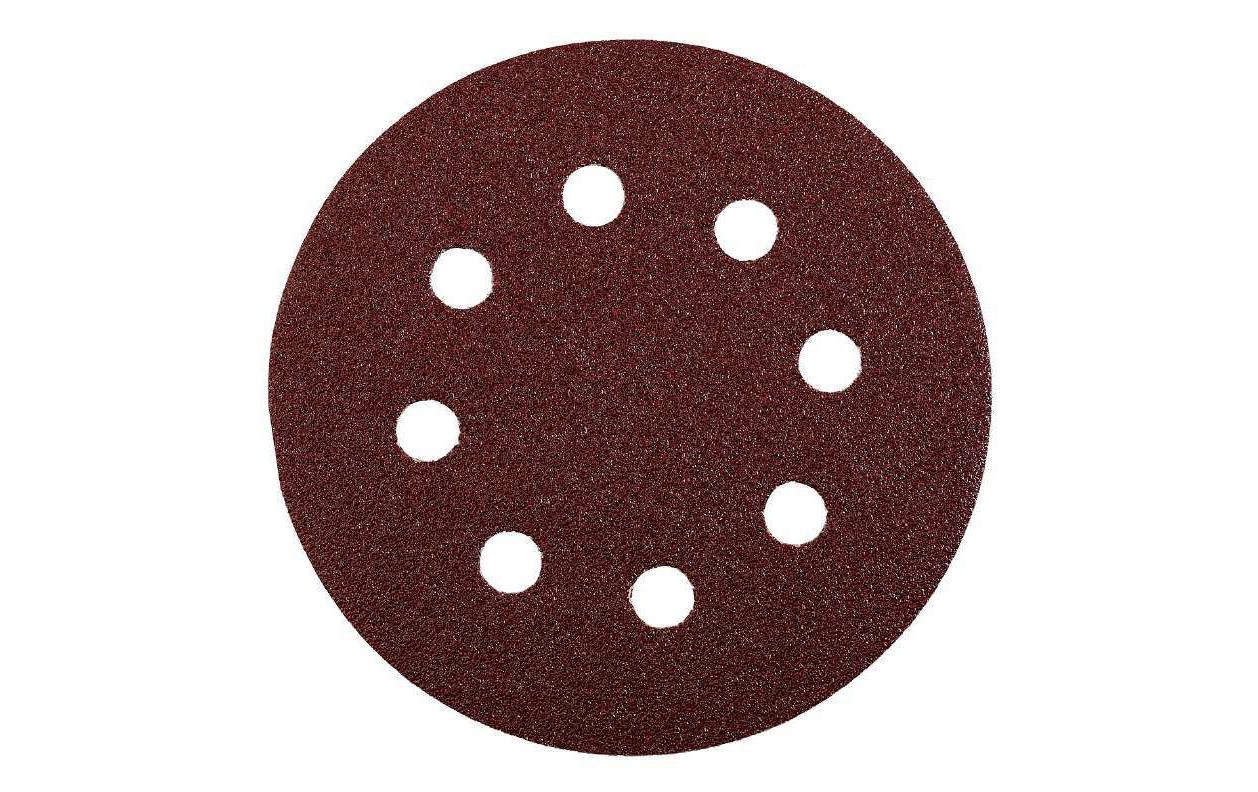 kwb Klett Profi-Pack Schleifscheibe 125 mm P120 – für Metall & Holz – 20 Stk – gelocht, 8 Löcher