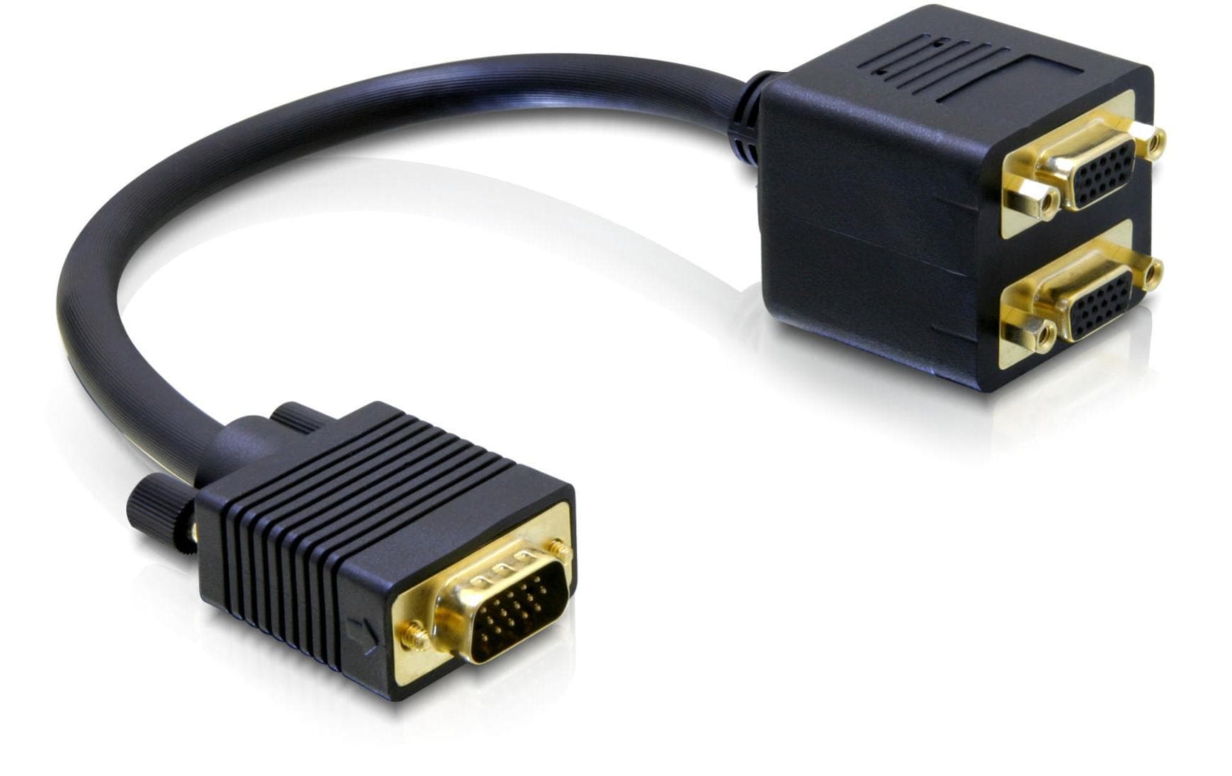 DeLOCK Adapter VGA (D-Sub) zu 2× VGA (D-Sub) – 0,2 m, passiv