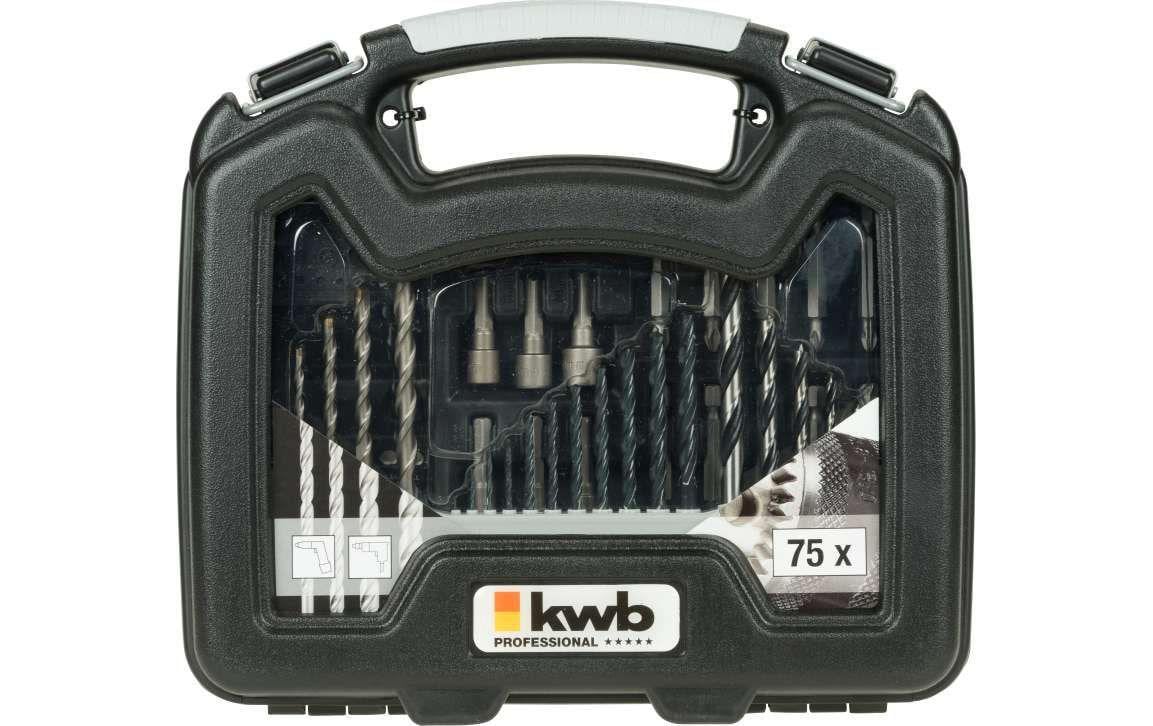 kwb Bitbohrersatz – 75-teilig, Chrom-Vanadium-Stahl (Cr-V)