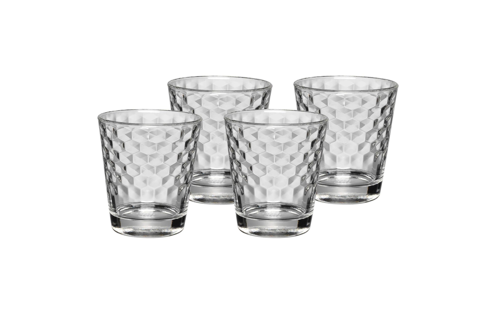 WMF Coffee Time Wasserglas – 0,23 l, Glas, transparent, spülmaschinenfest, hitzebeständig, 4 Stück