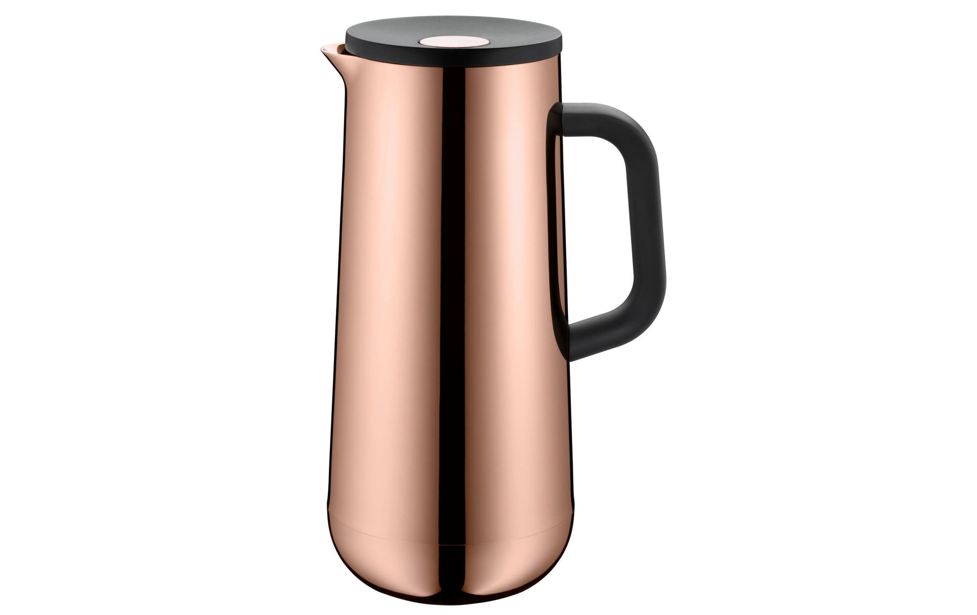 WMF Impulse 0690676600 Thermoskanne – 1 l, Edelstahl, Braun, Isoliert, Deckel