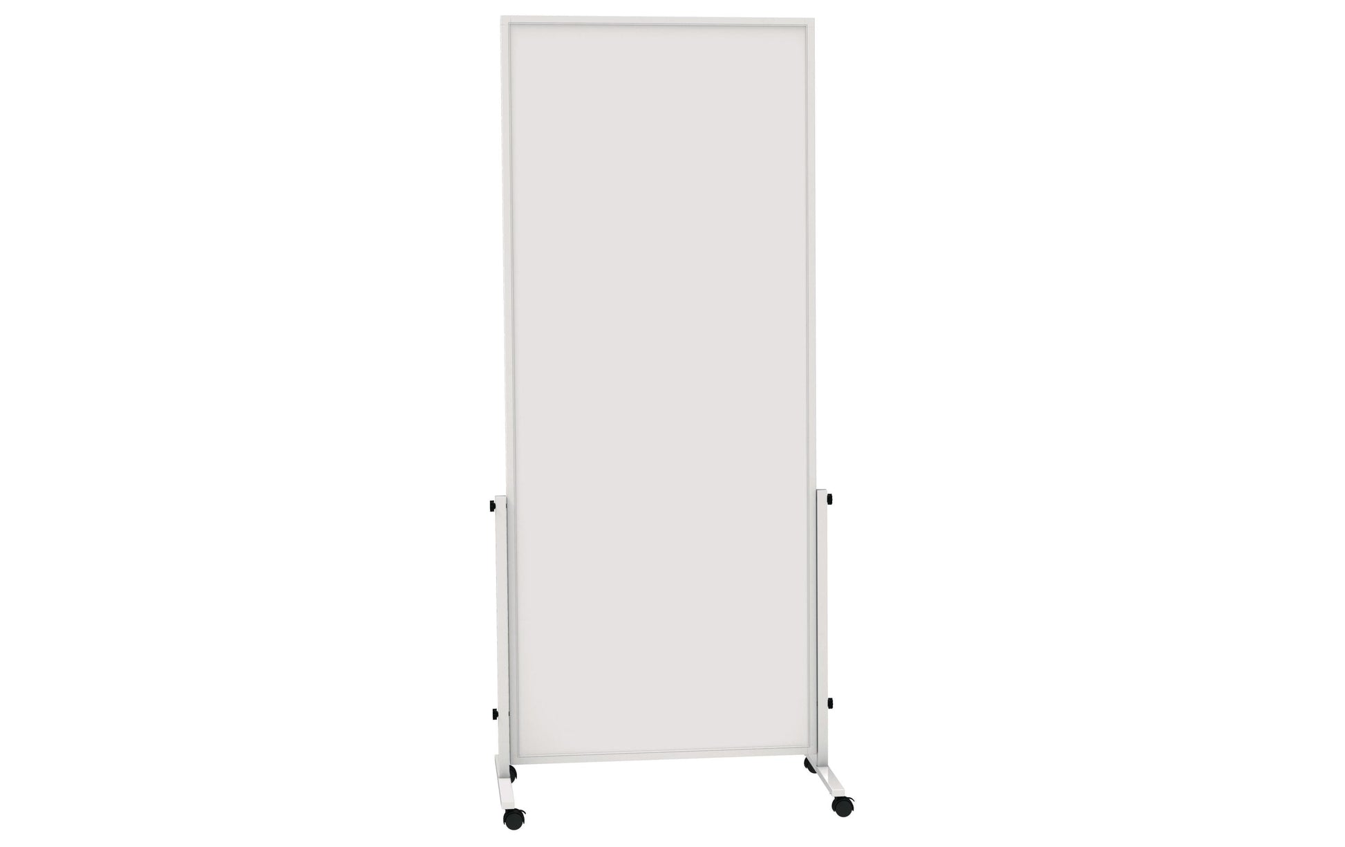 MAUL Whiteboard – 75 × 180 cm, Aluminiumrahmen, mobil