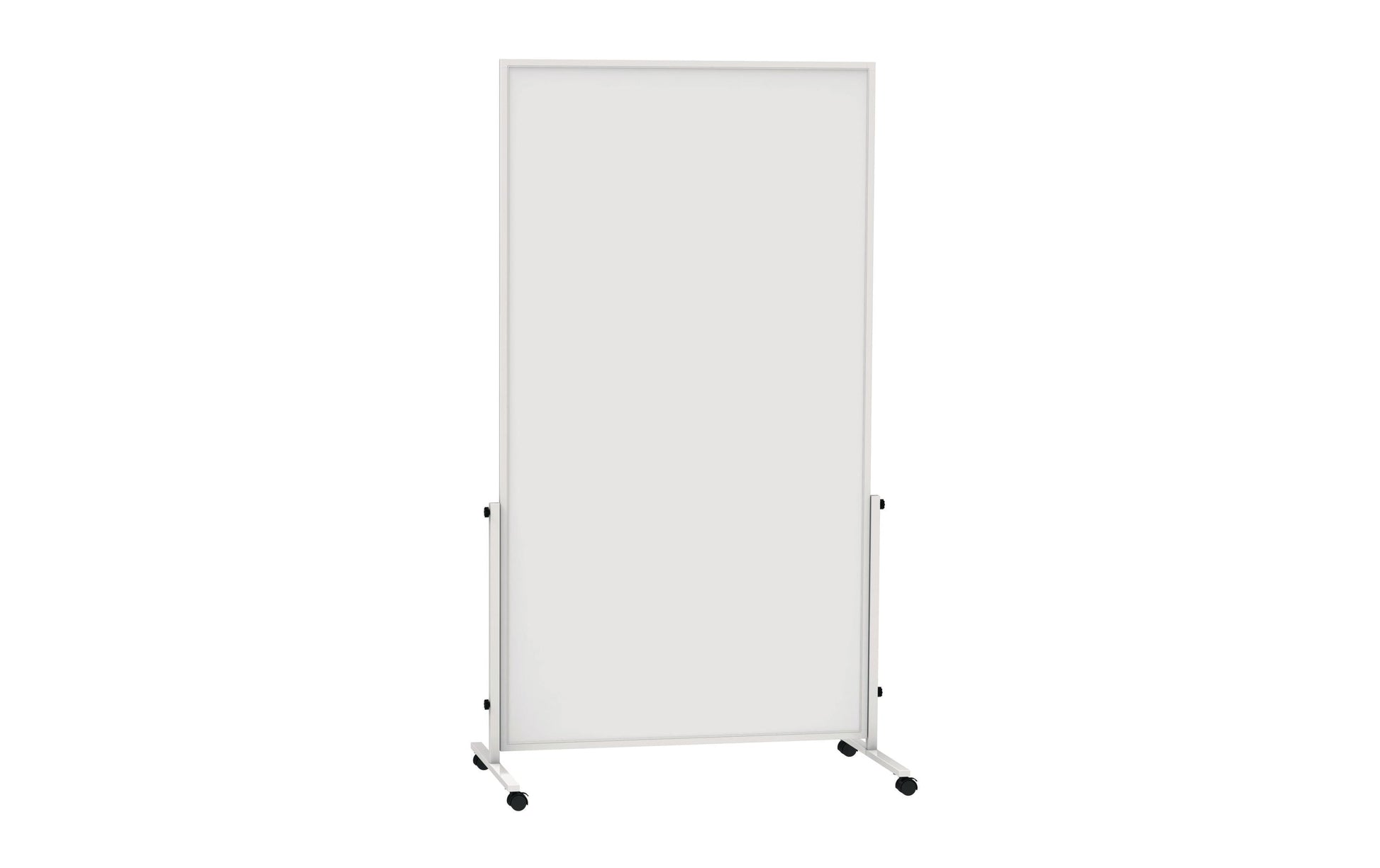 MAUL Whiteboard – 100 × 180 cm, Aluminiumrahmen, mobil