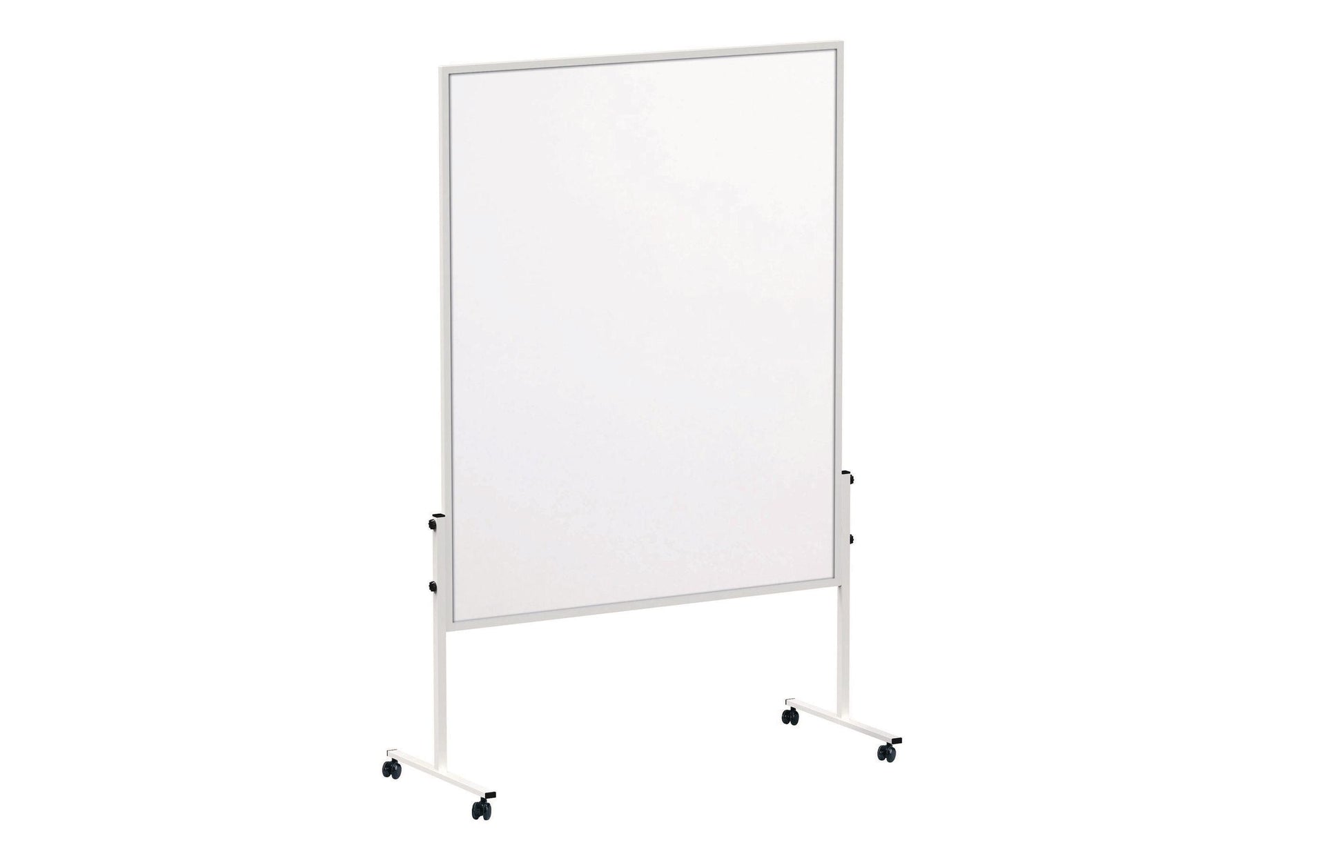 MAUL Whiteboard – 120 × 190 cm, Aluminiumrahmen, grau, mit Ständer