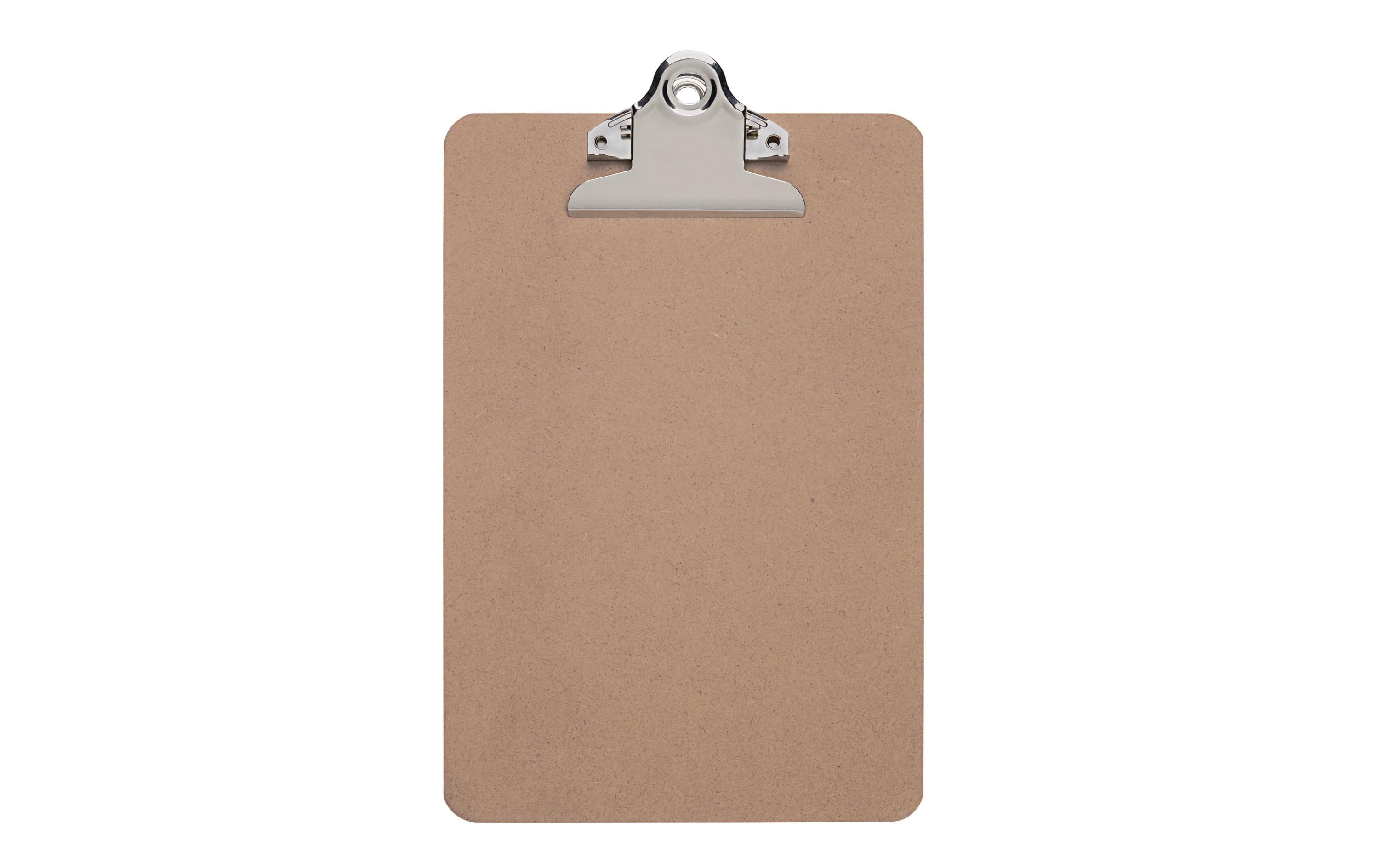 MAULclassic Klemmbrett A5 – Hartfaser, Braun – 12er-Pack