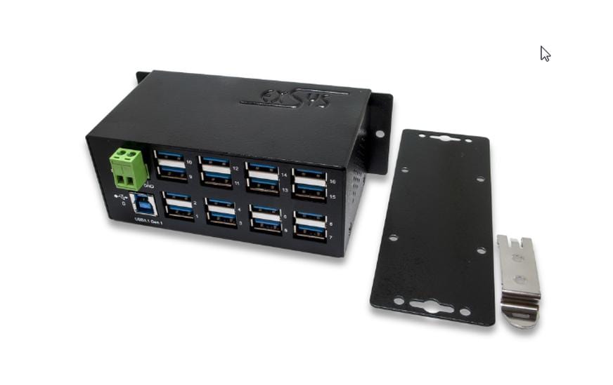 EXSYS EX-1113HMS USB-Hub – USB-B, 16× USB-A, für Windows/Mac/Linux