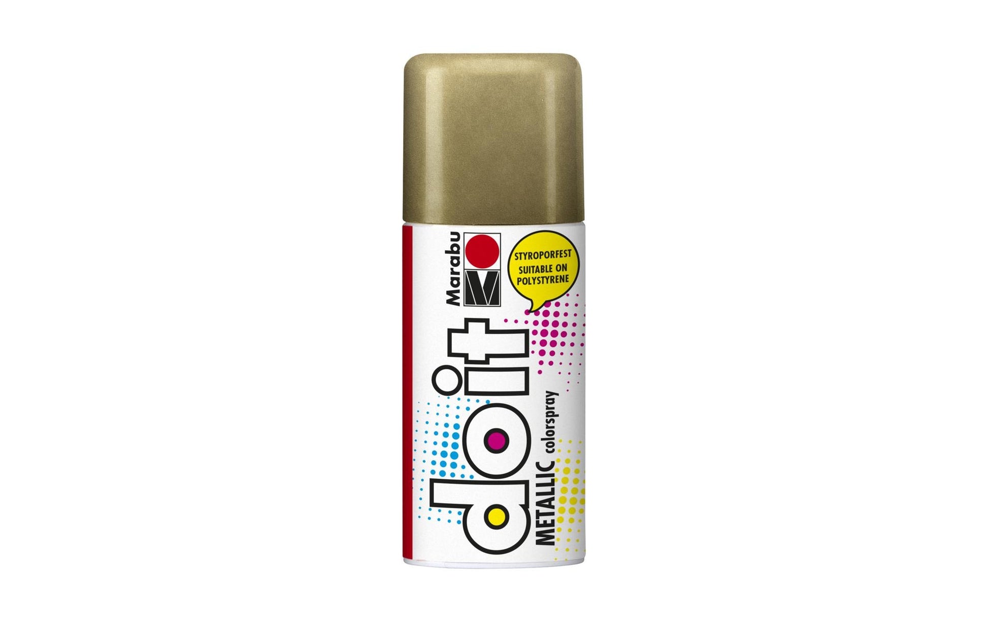 Marabu do it – Farbspray – gold metallic, seidenmatt, 150 ml, für Glas & Metall