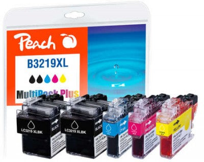 Peach Tintenpatronen-Multipack LC-3219MultiP, XL, 5er-Pack – für Brother MFCJ 5330/5335/5730 und andere