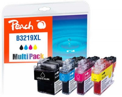 Peach Tintenpatronen-Multipack LC-3219XL, CMYK, 4er-Pack, kompatibel – für Brother MFC-J5330/5335/5730 und andere