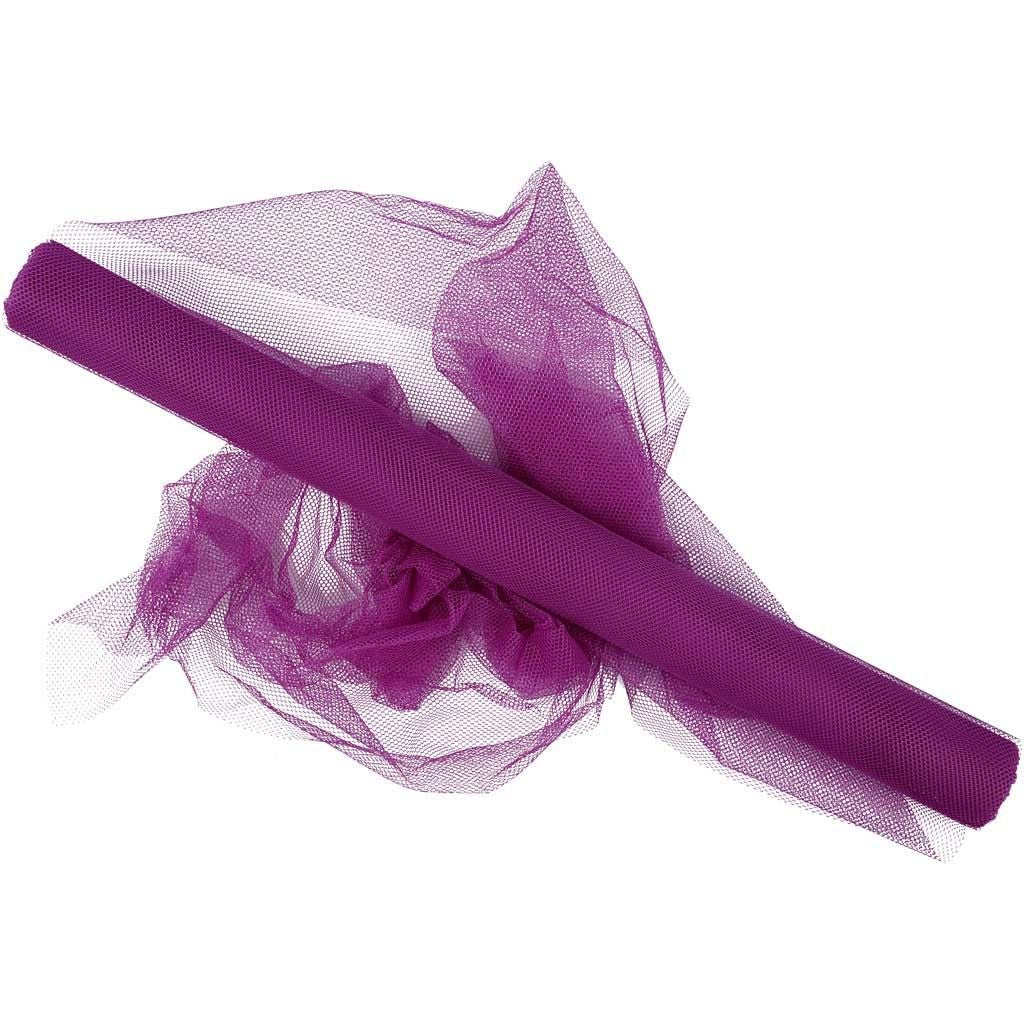 Creativ Company Geschenkpapier Tüll Polyester Violett – 50 cm × 5 m