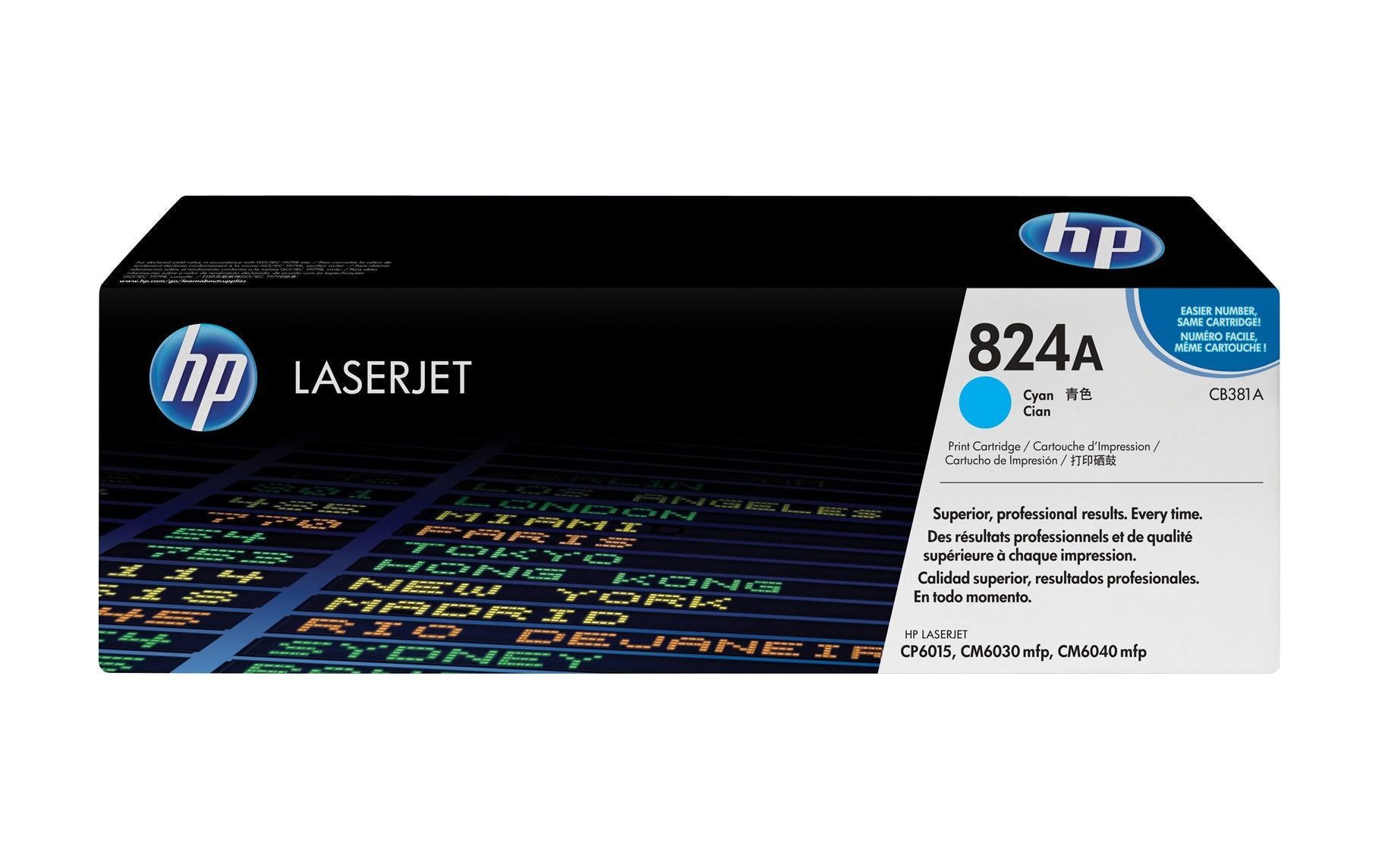 HP Toner 824A – cyan, 21000 Seiten
